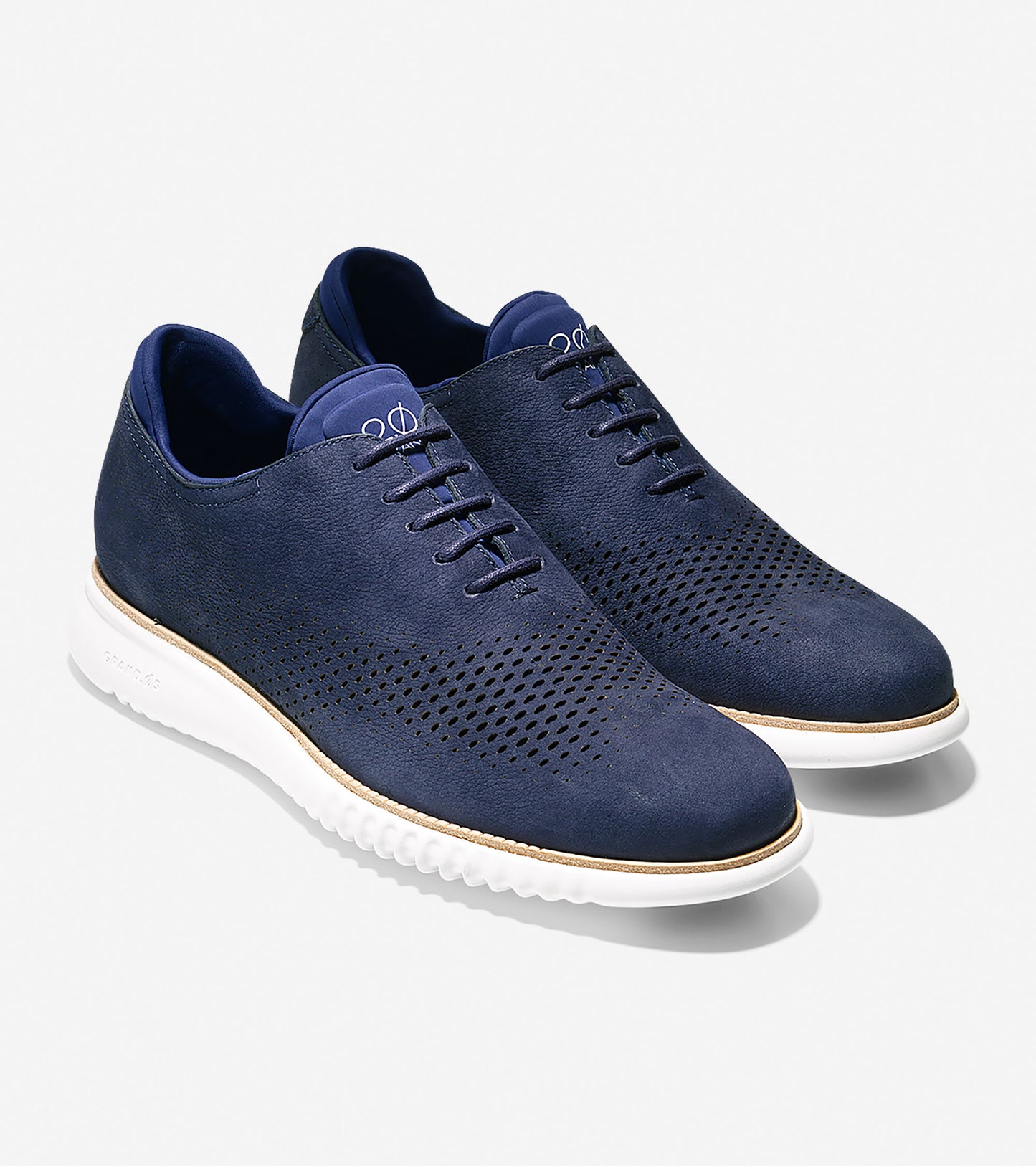 ColeHaan-2.ZERØGRAND Lined Laser Wingtip Oxford-c23806-Marine Blue Nubuck