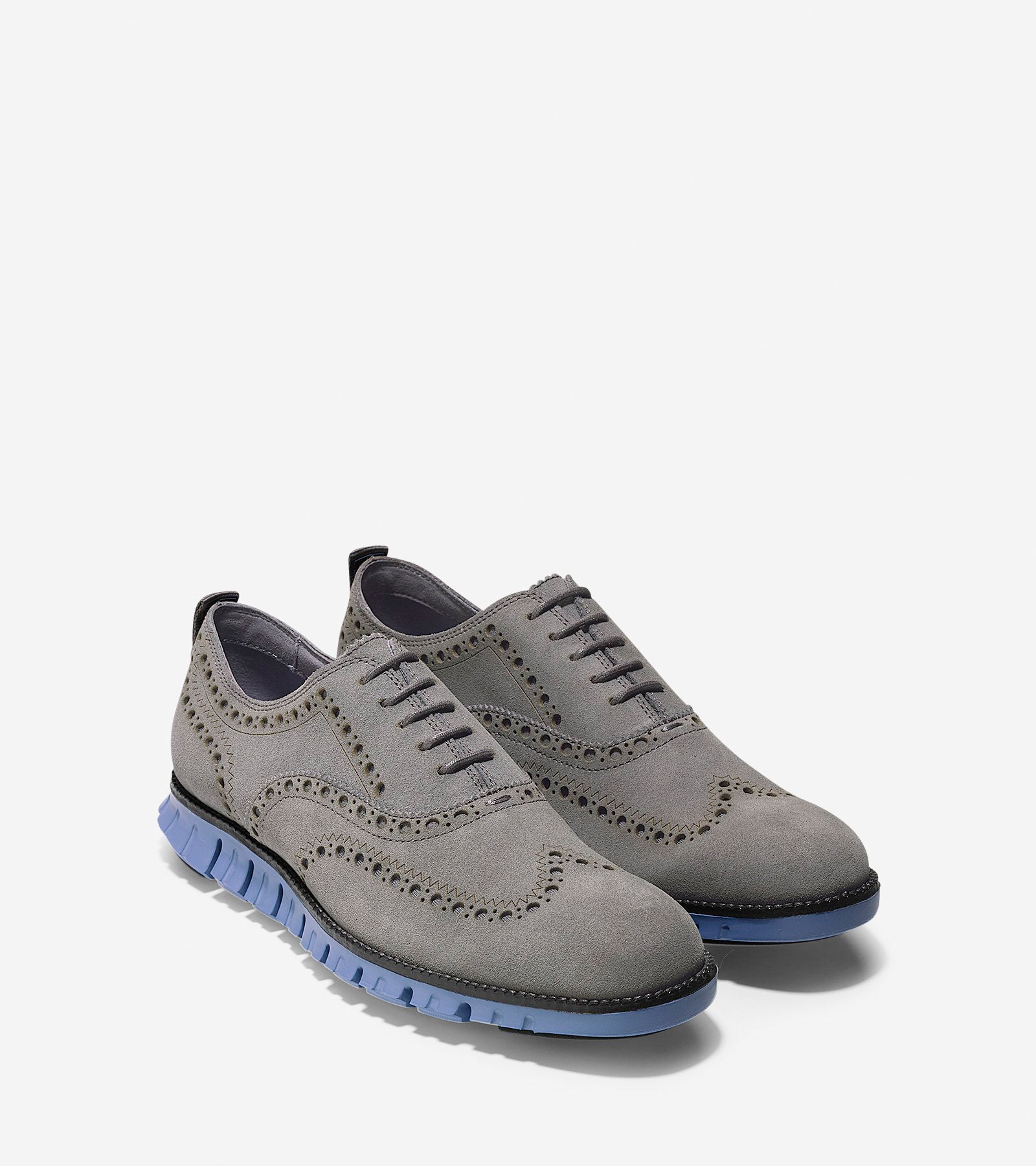 ColeHaan-ZERØGRAND Wingtip Oxford-c23827-Castlerock Suede-cornwall Blue