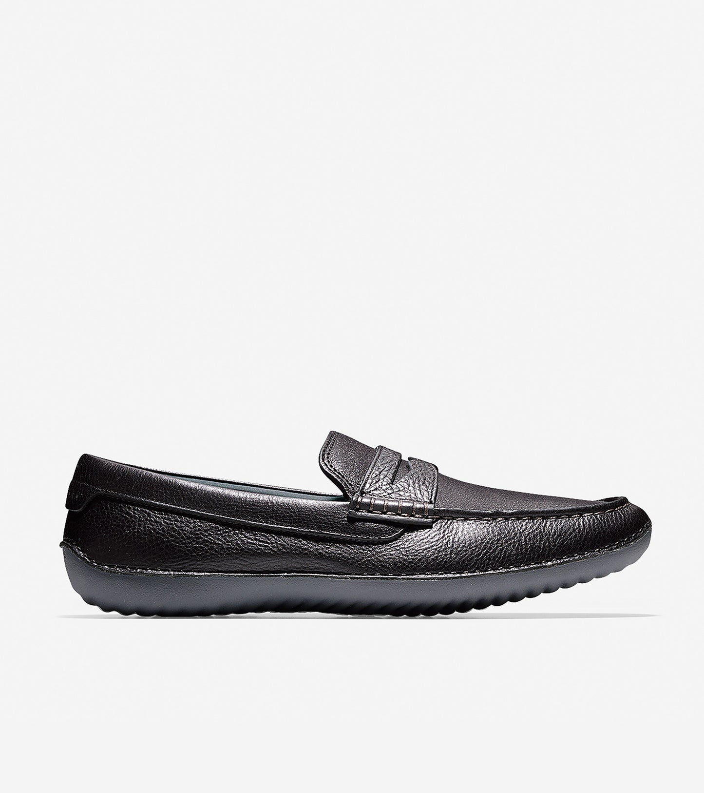 ColeHaan-MotøGrand Penny Driving Shoe-c24575-Black Leather