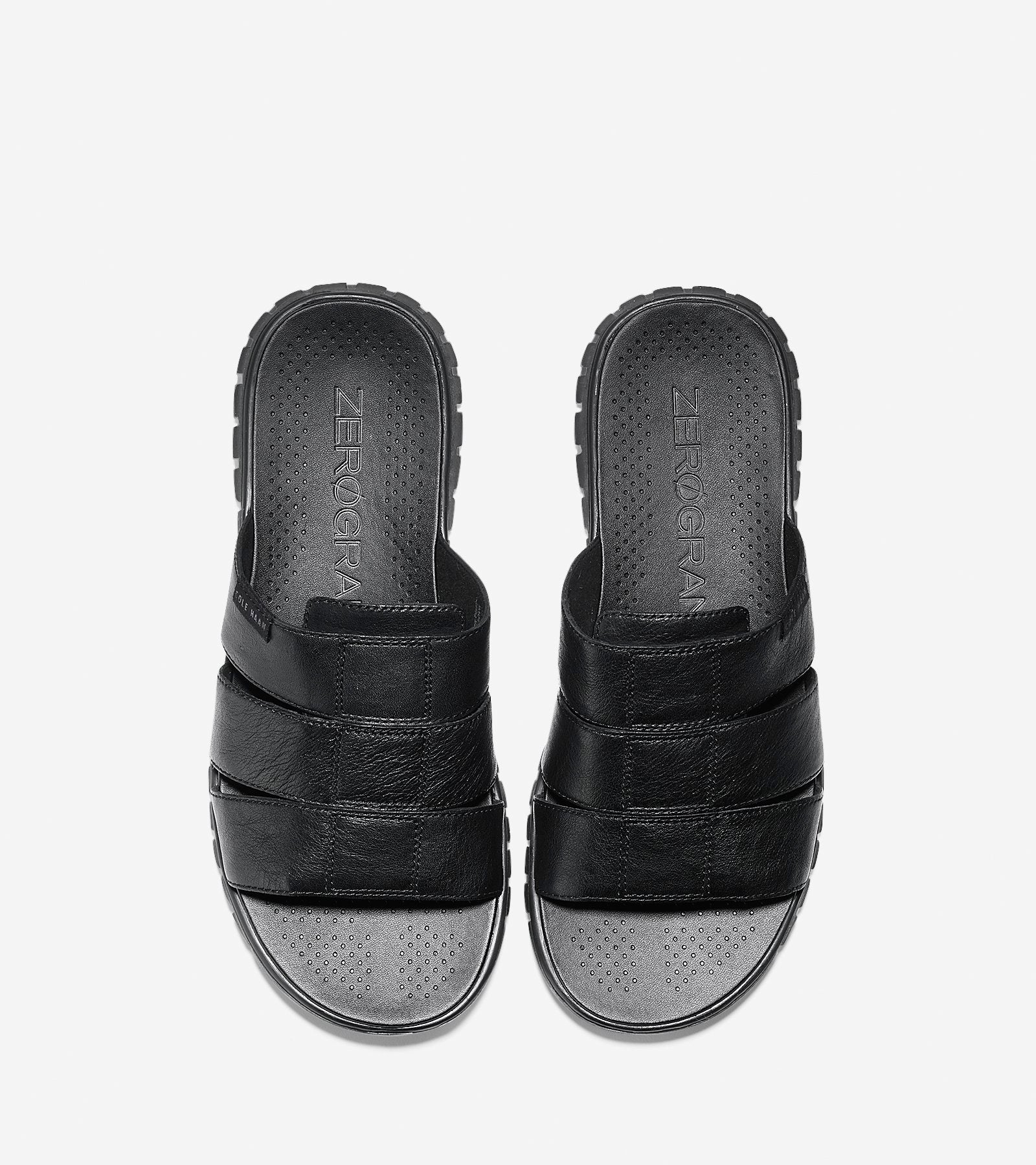 ColeHaan-ZERØGRAND 3 Strap Slide Sandal-c24935-Black-Black