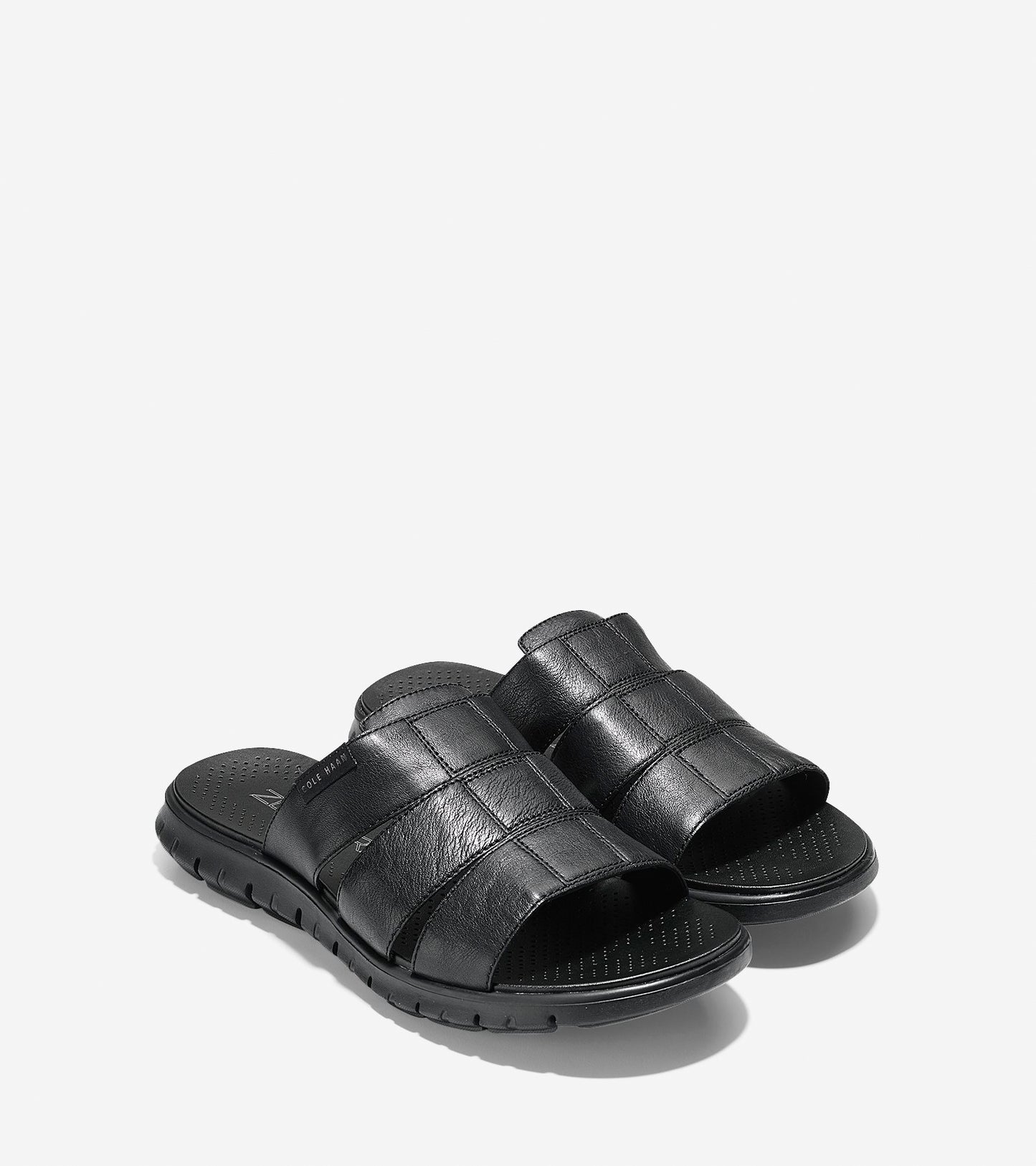 ColeHaan-ZERØGRAND 3 Strap Slide Sandal-c24935-Black-Black
