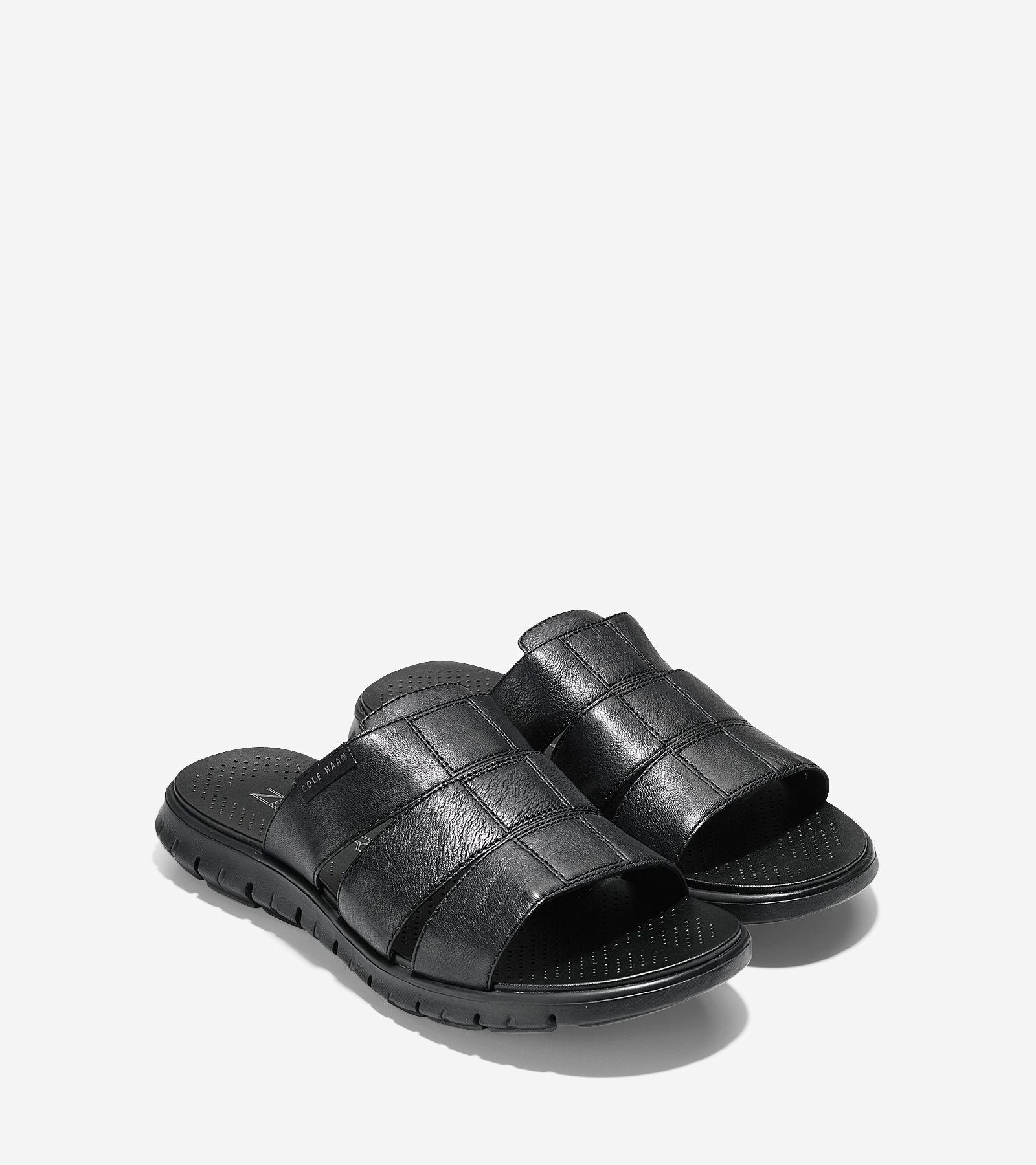 ColeHaan-ZERØGRAND 3 Strap Slide Sandal-c24935-Black-Black