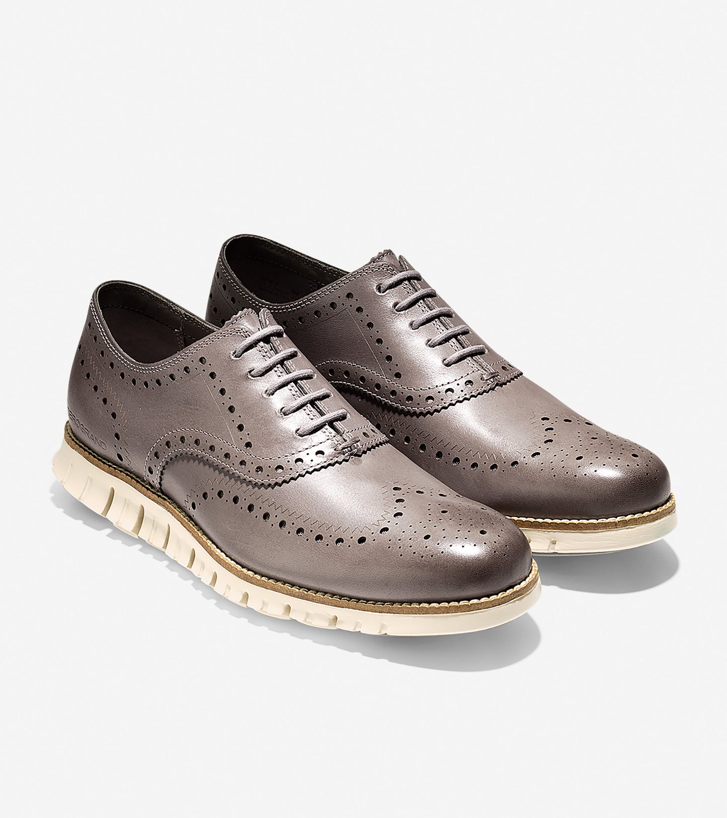 ColeHaan-ZERØGRAND Wingtip Oxford-c25007-Ironstone Leather-ivory