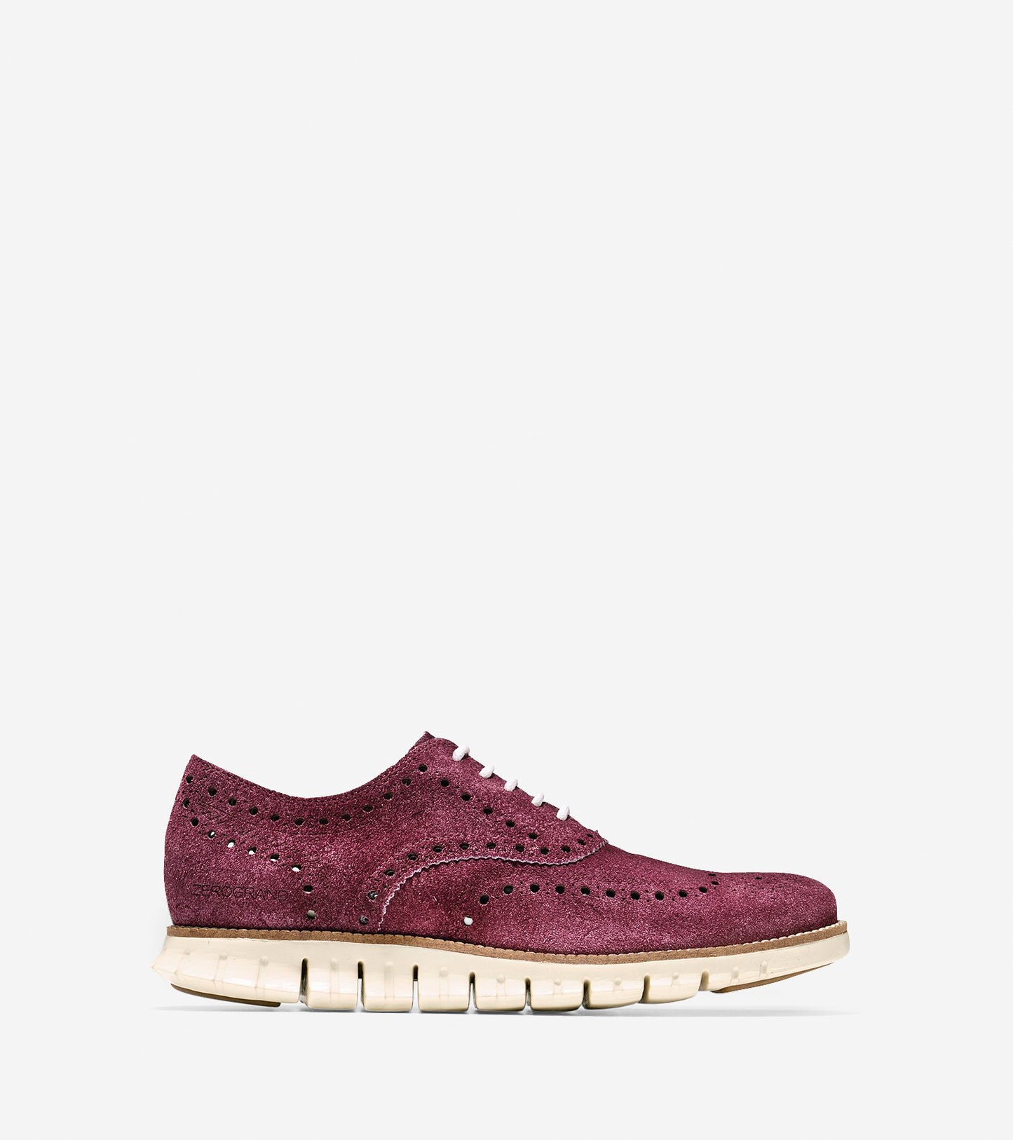 ColeHaan-ZERØGRAND Wingtip Oxford-c25027-Berry Suede