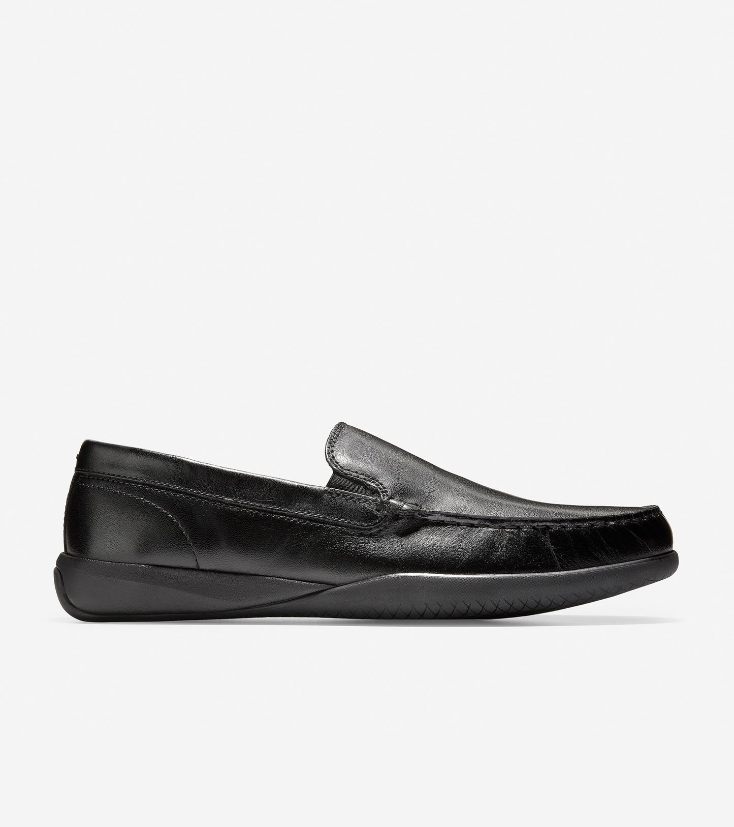 ColeHaan-Lovell Two-Gore Loafer-c25642-Black Leather