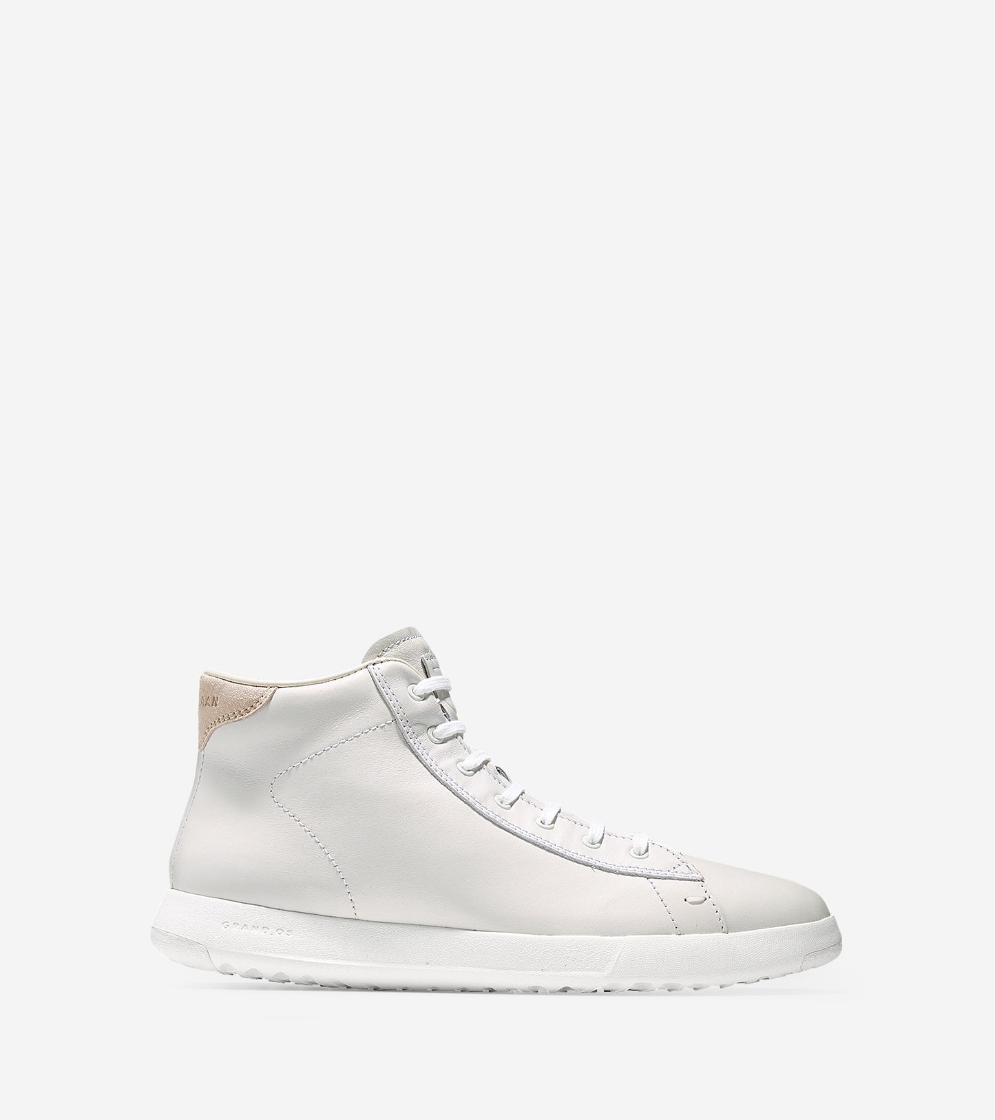 ColeHaan-GrandPrø High Top Sneaker-c25695-White Leather