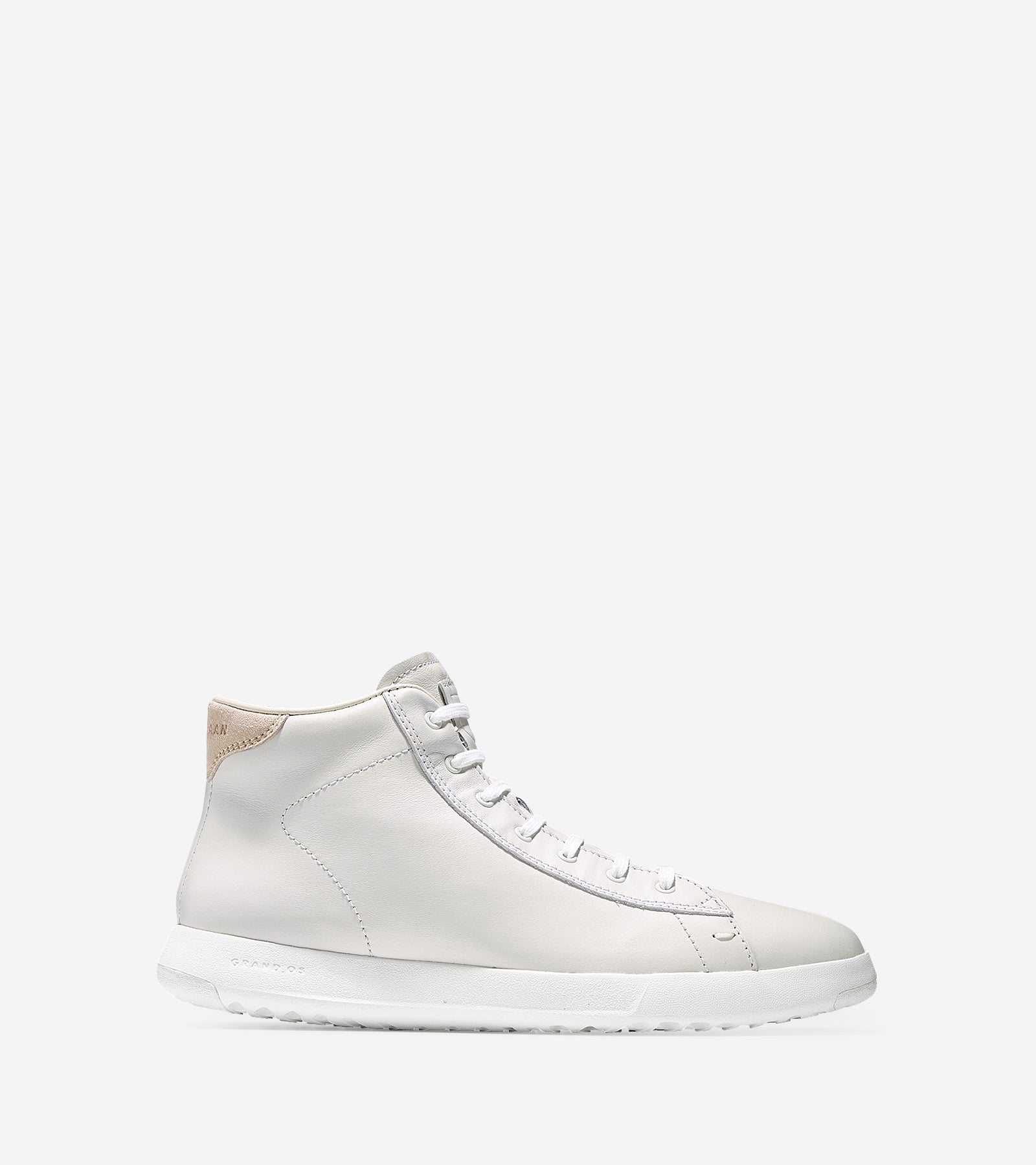ColeHaan-GrandPrø High Top Sneaker-c25695-White Leather