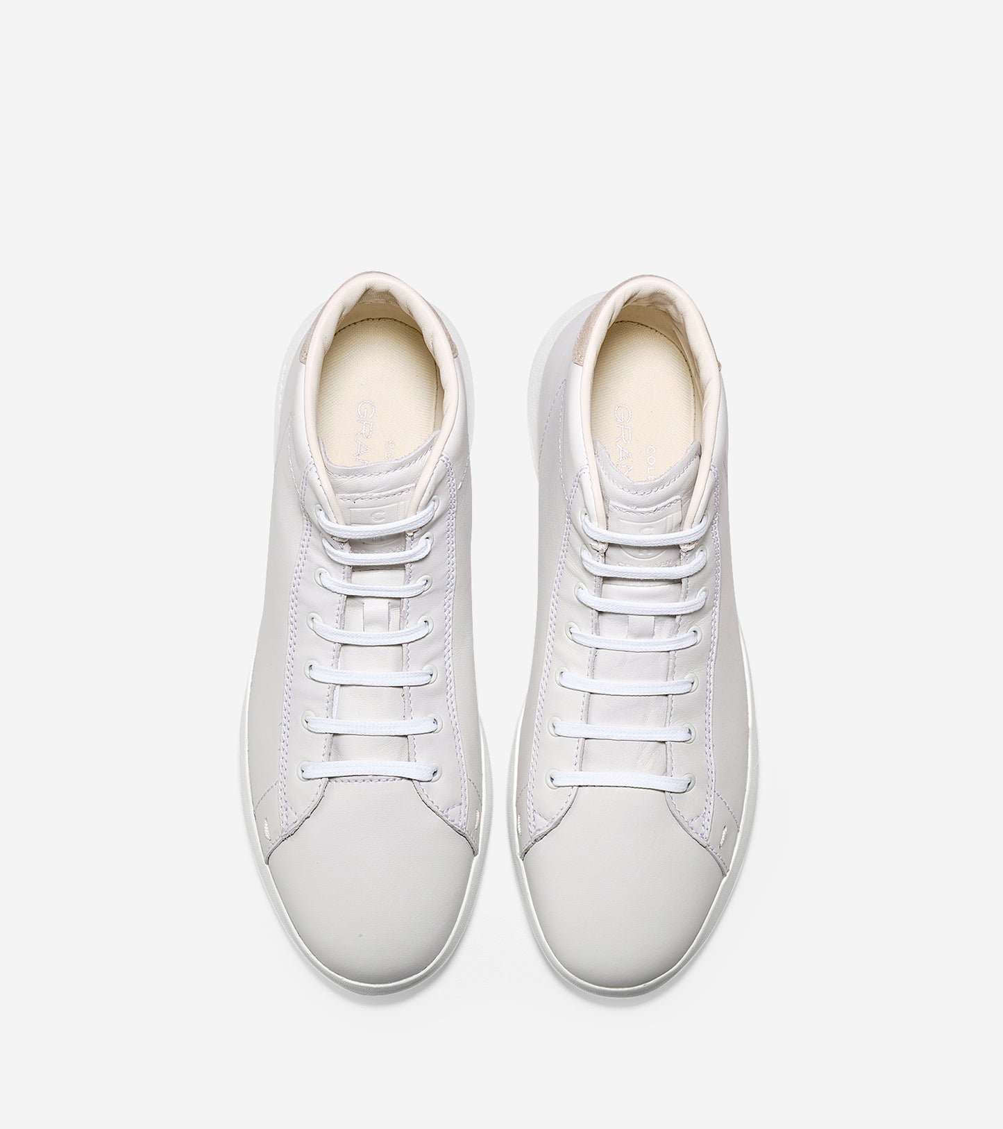 ColeHaan-GrandPrø High Top Sneaker-c25695-White Leather