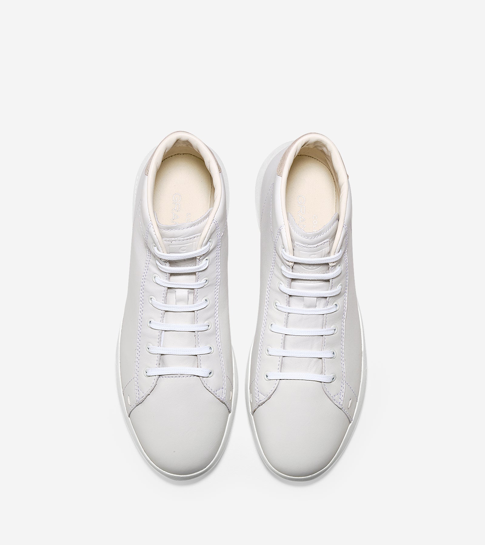 ColeHaan-GrandPrø High Top Sneaker-c25695-White Leather