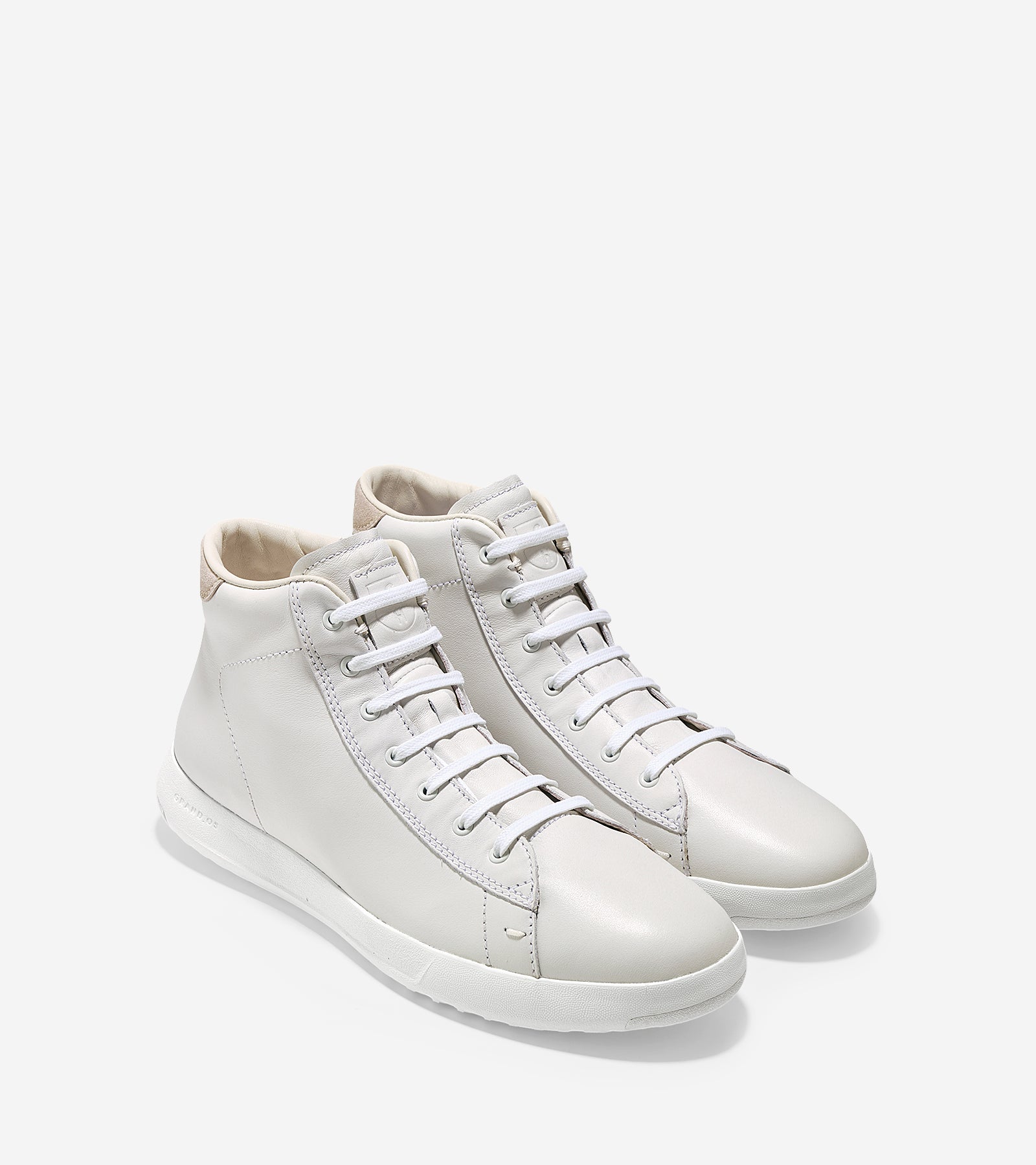 ColeHaan-GrandPrø High Top Sneaker-c25695-White Leather