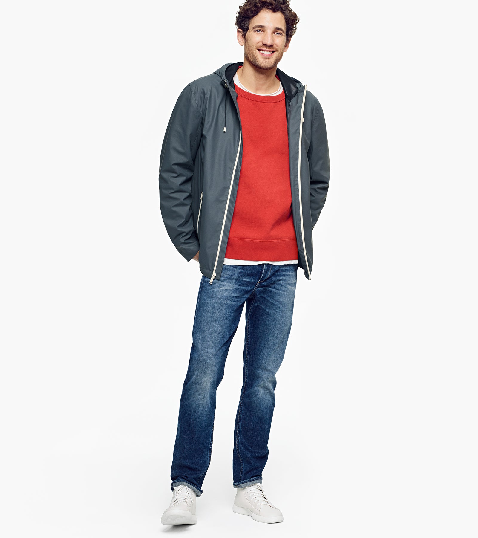 ColeHaan-GrandPrø High Top Sneaker-c25695-White Leather