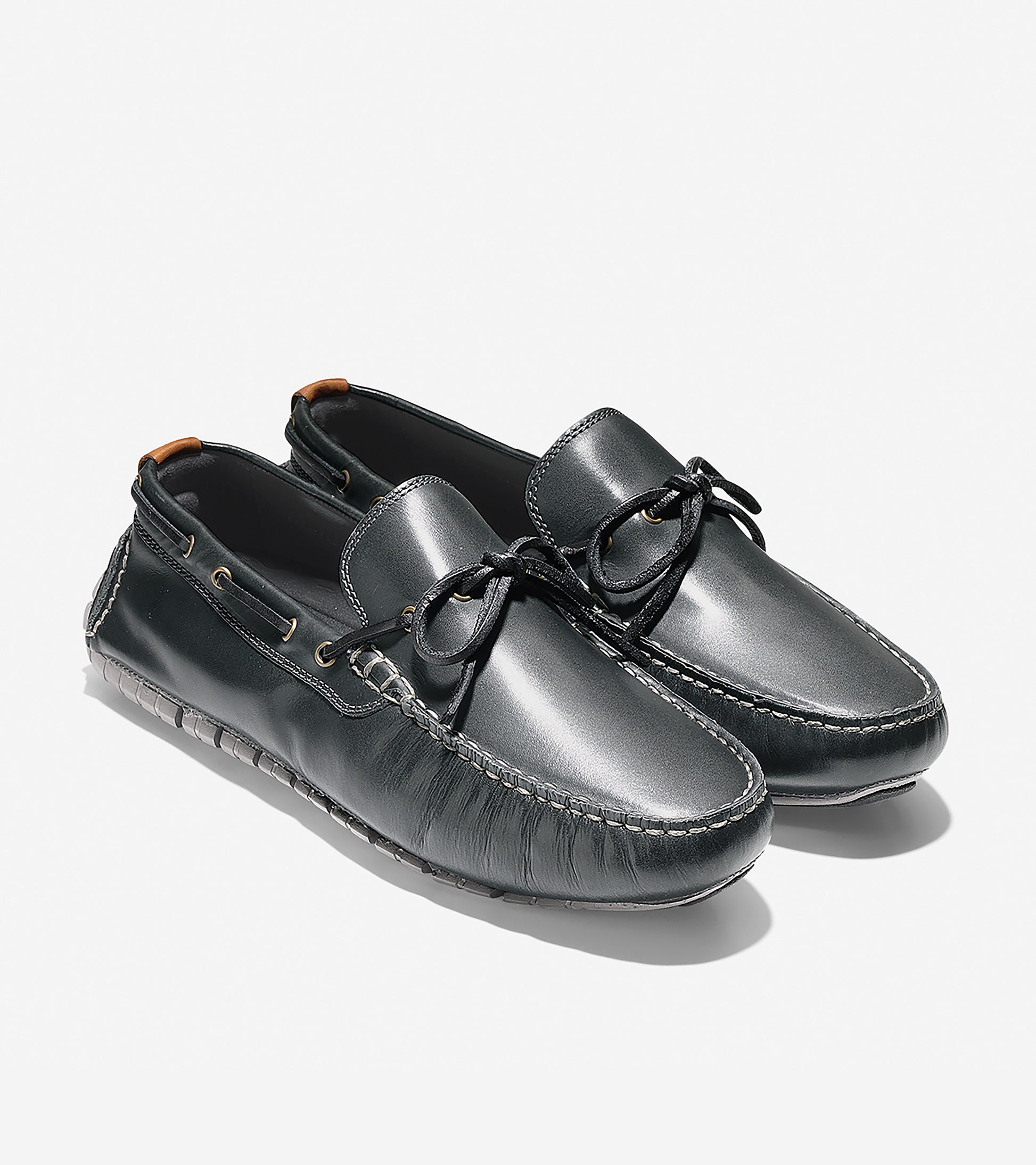 ColeHaan-ZERØGRAND Driver-c25997-Gray Pinstripe Leather