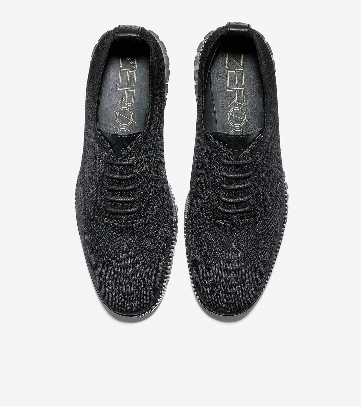 ColeHaan-ZERØGRAND Wingtip Oxford-c26244-Black Knit-black