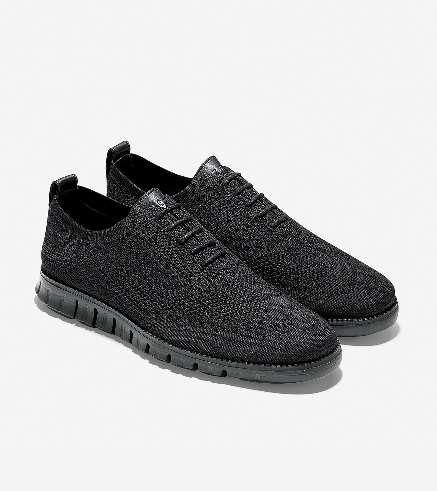 ColeHaan-ZERØGRAND Wingtip Oxford-c26244-Black Knit-black