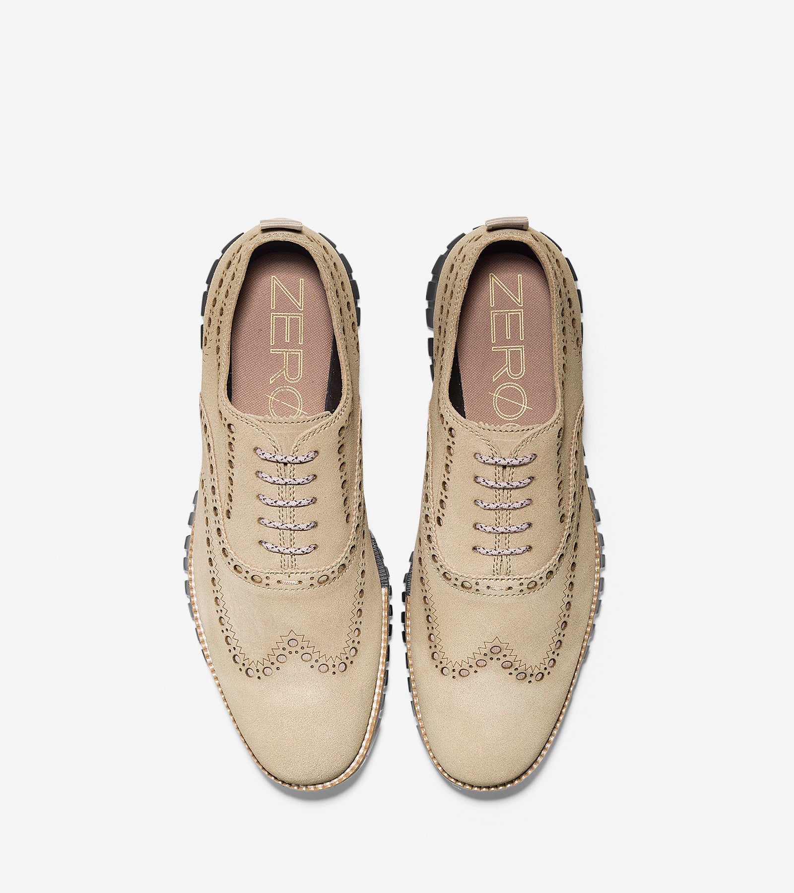 ColeHaan-ZERØGRAND Wingtip Oxford-c26390-Barley Suede-dark Roast