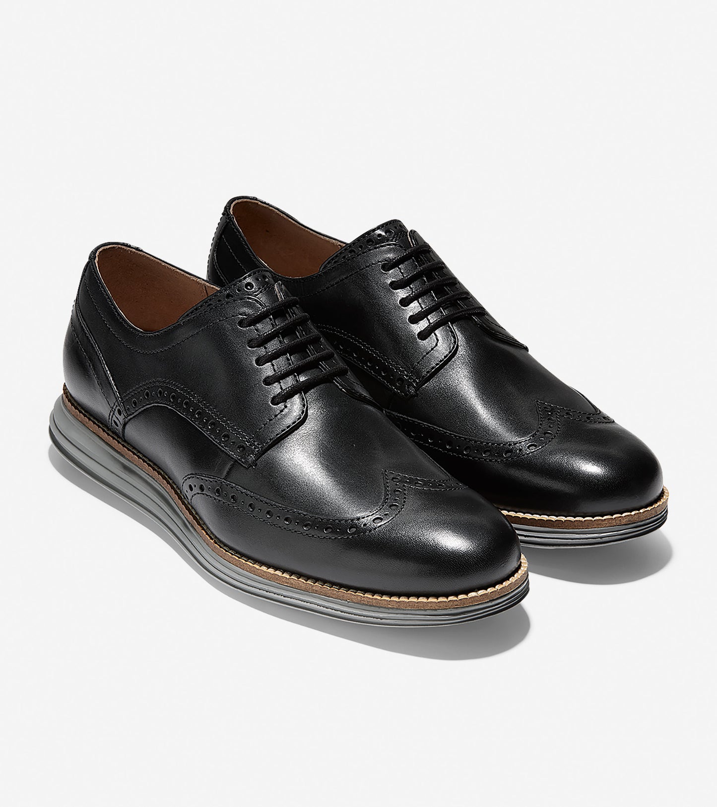 ColeHaan-ØriginalGrand Wingtip Oxford-c26470-Black Leather-ironstone