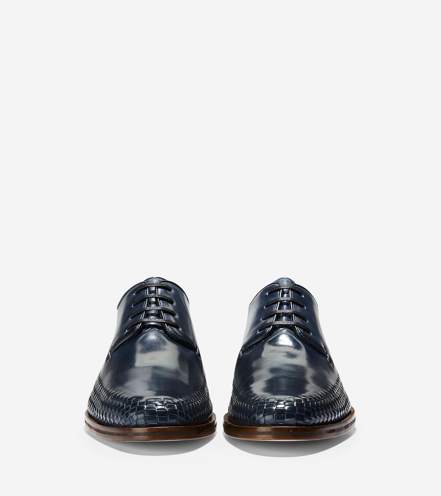 ColeHaan-Washington Grand Woven Plain Toe Oxford-c27577-Navy Ink Woven