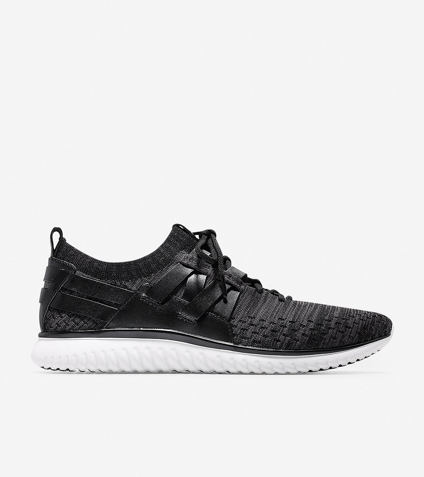 ColeHaan-GrandMøtion Woven Sneaker-c27736-Magnet-black Knit