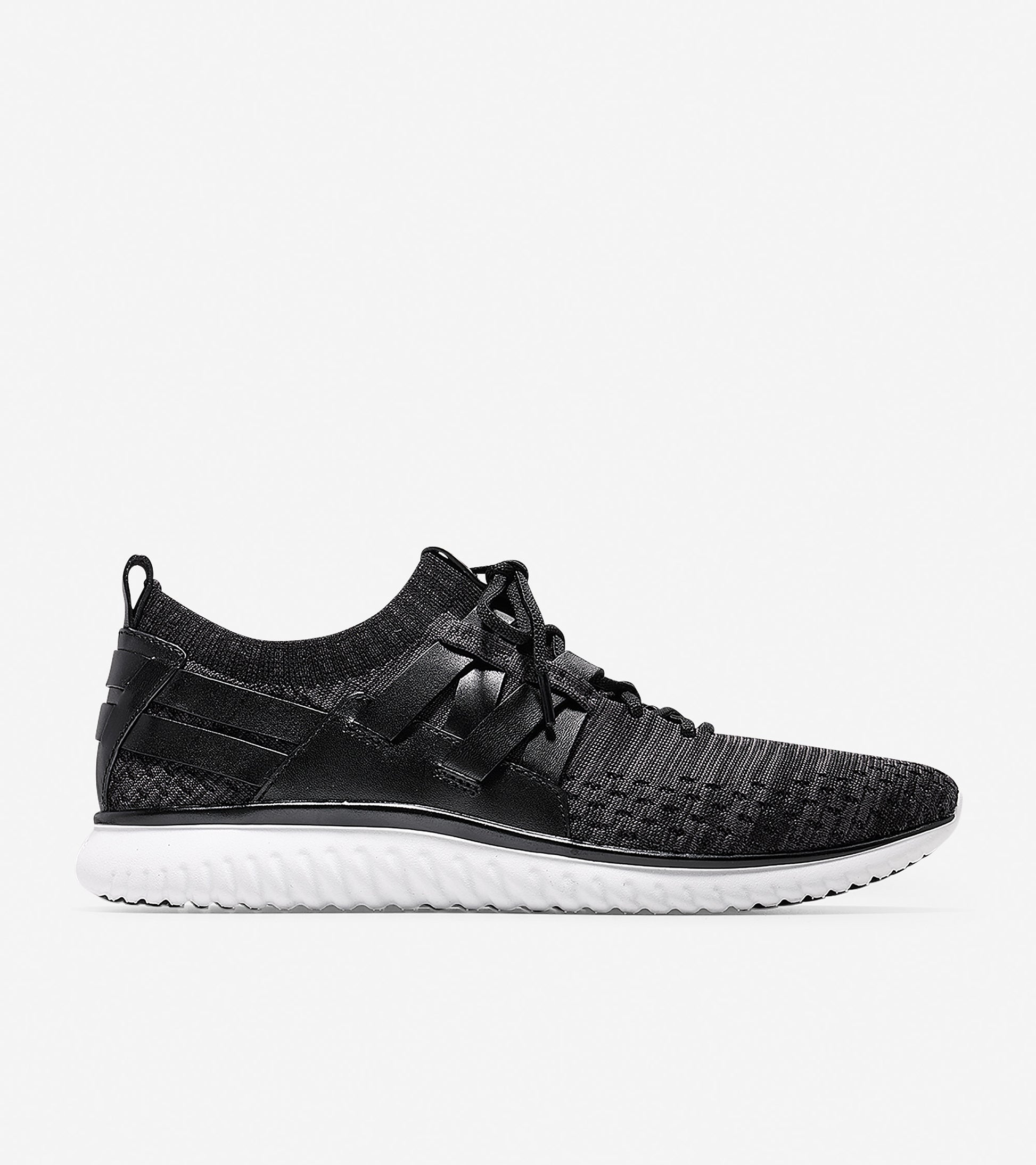 ColeHaan-GrandMøtion Woven Sneaker-c27736-Magnet-black Knit