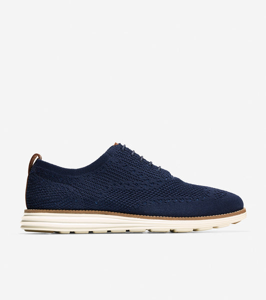 ColeHaan-ØriginalGrand Wingtip Oxford-c27960-Navy Stitchlite™-Ivory