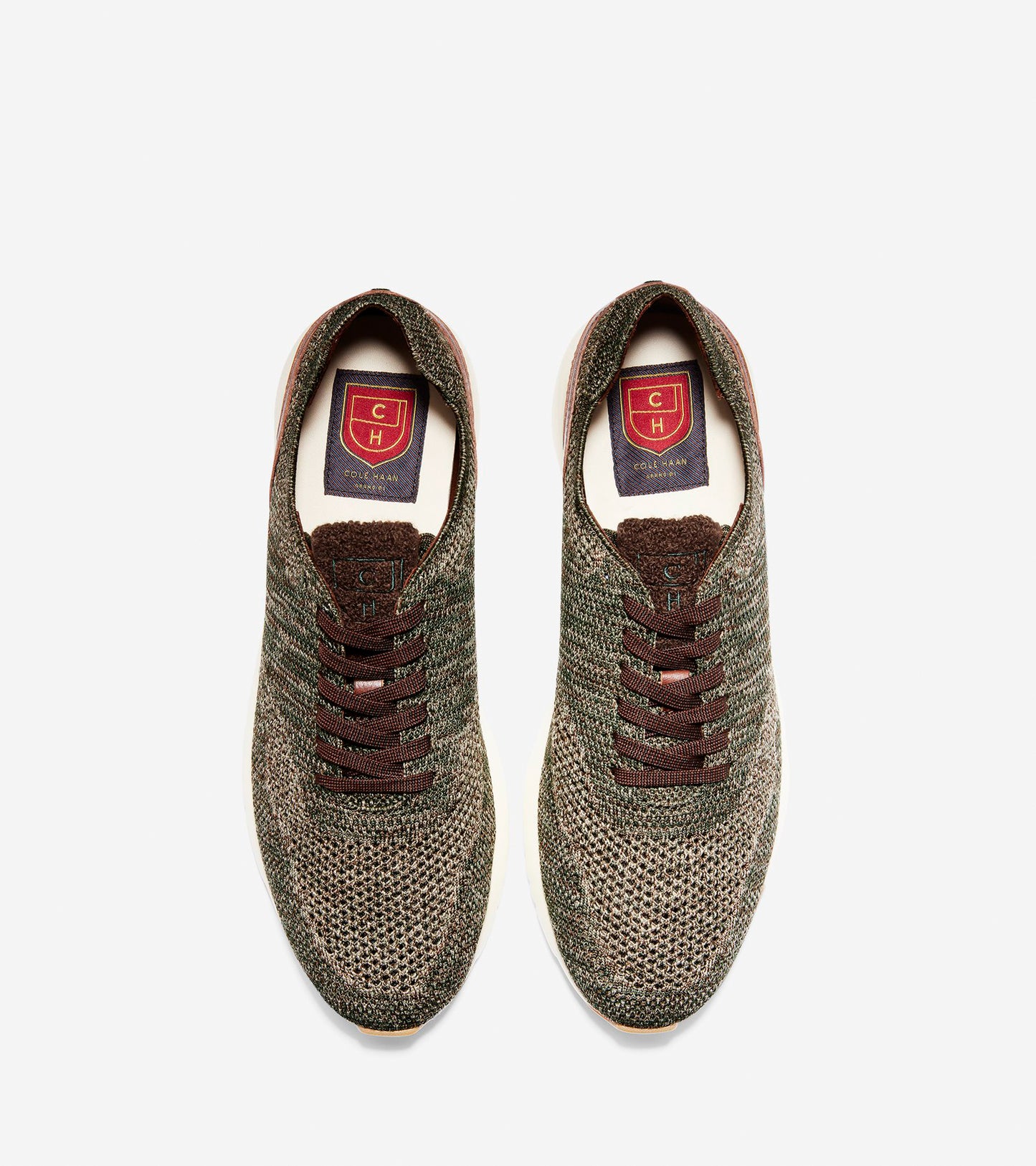 ColeHaan-GrandPrø Running Sneaker-c28316-Deep Forest-lambs Wool Knit