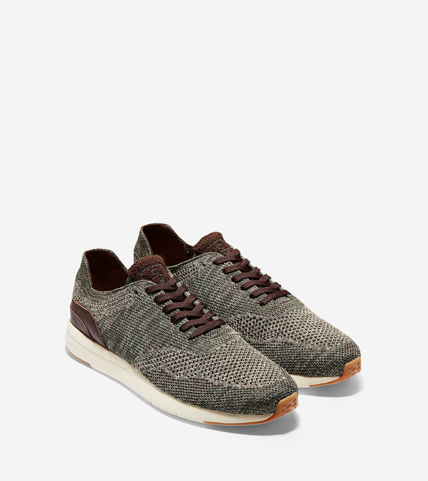 ColeHaan-GrandPrø Running Sneaker-c28316-Deep Forest-lambs Wool Knit