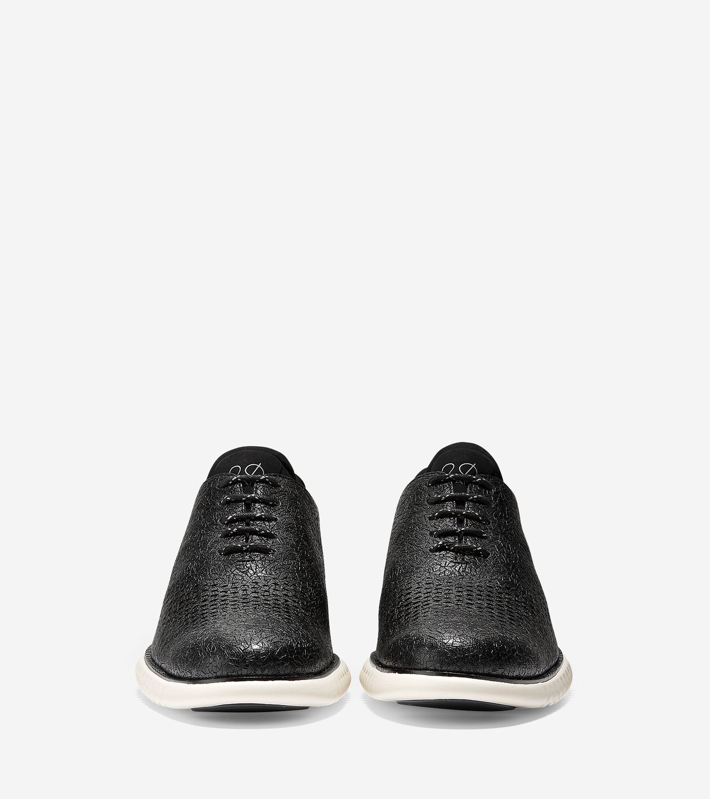 ColeHaan-2.ZERØGRAND Lined Laser Wingtip Oxford-c28587-Black Textured Leather-ivory