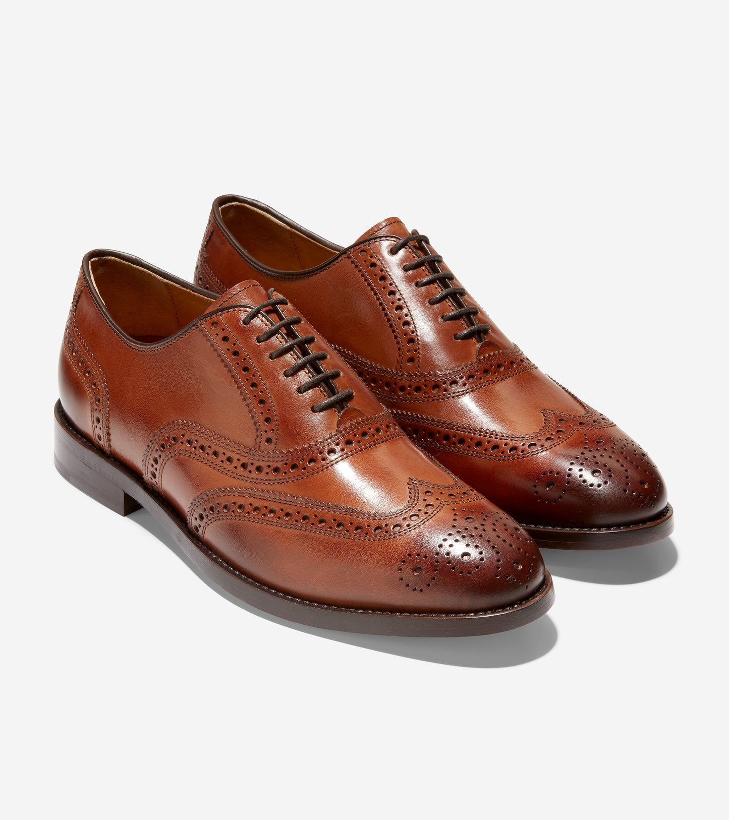 ColeHaan-Cole Haan American Classic Kneeland Brogue Wingtip Oxford-c29539-British Tan