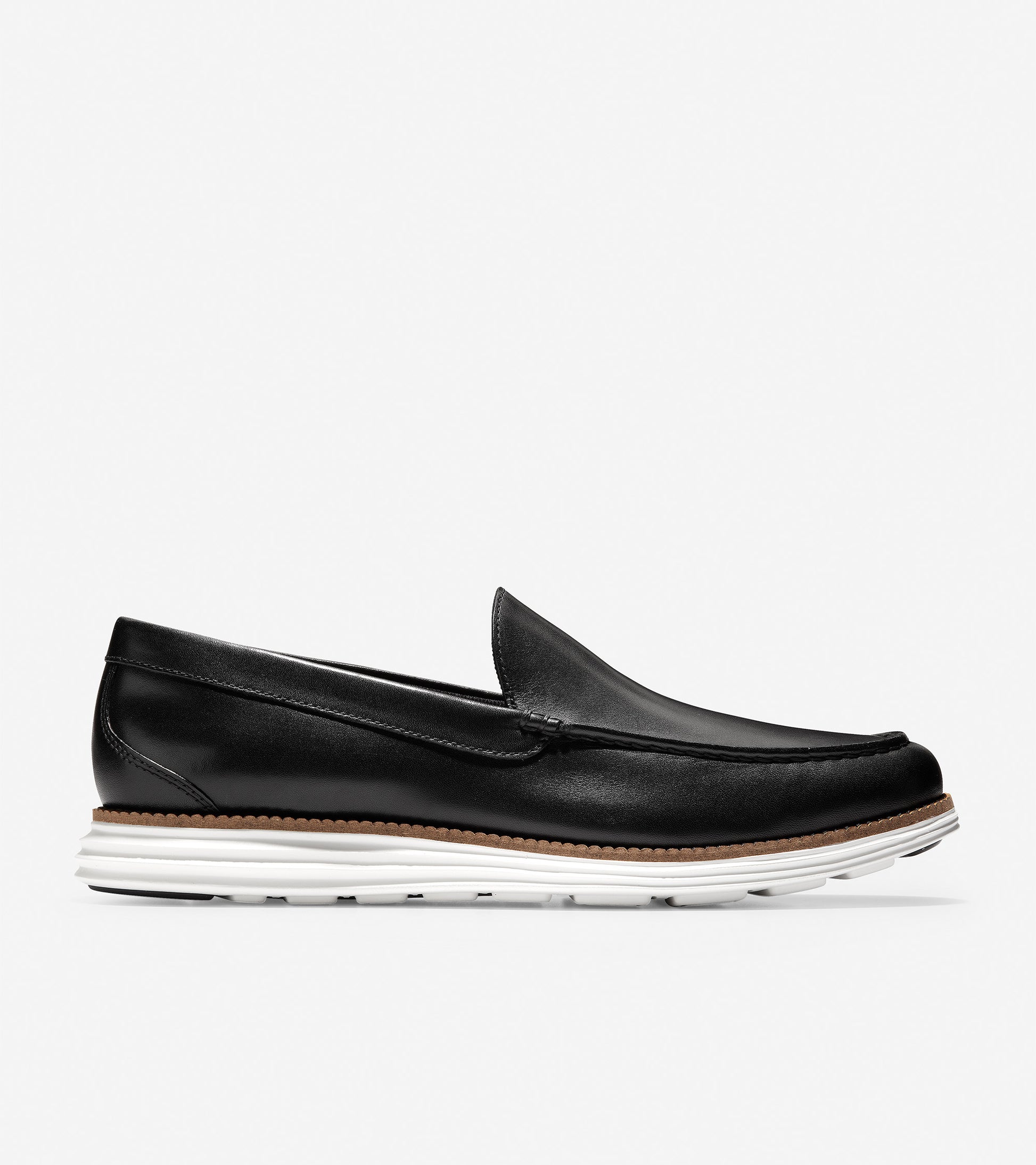 ColeHaan-ØriginalGrand Venetian Loafer-c29696-Black Leather-Ivory