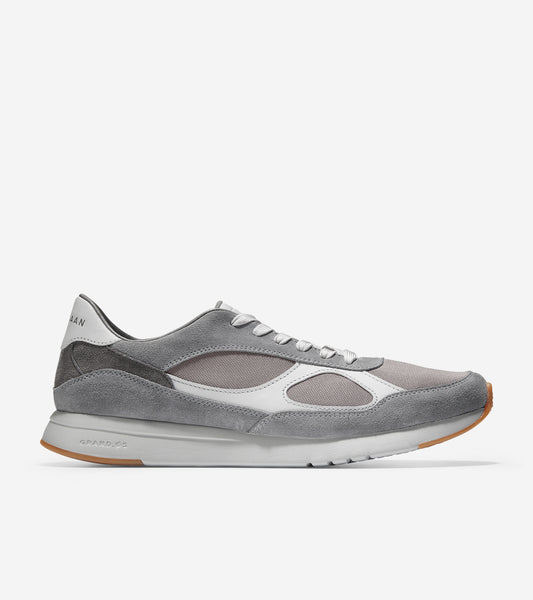 ColeHaan-GrandPrø Classic Running Sneaker-c29863-Ironstone Suede-Vapor Grey