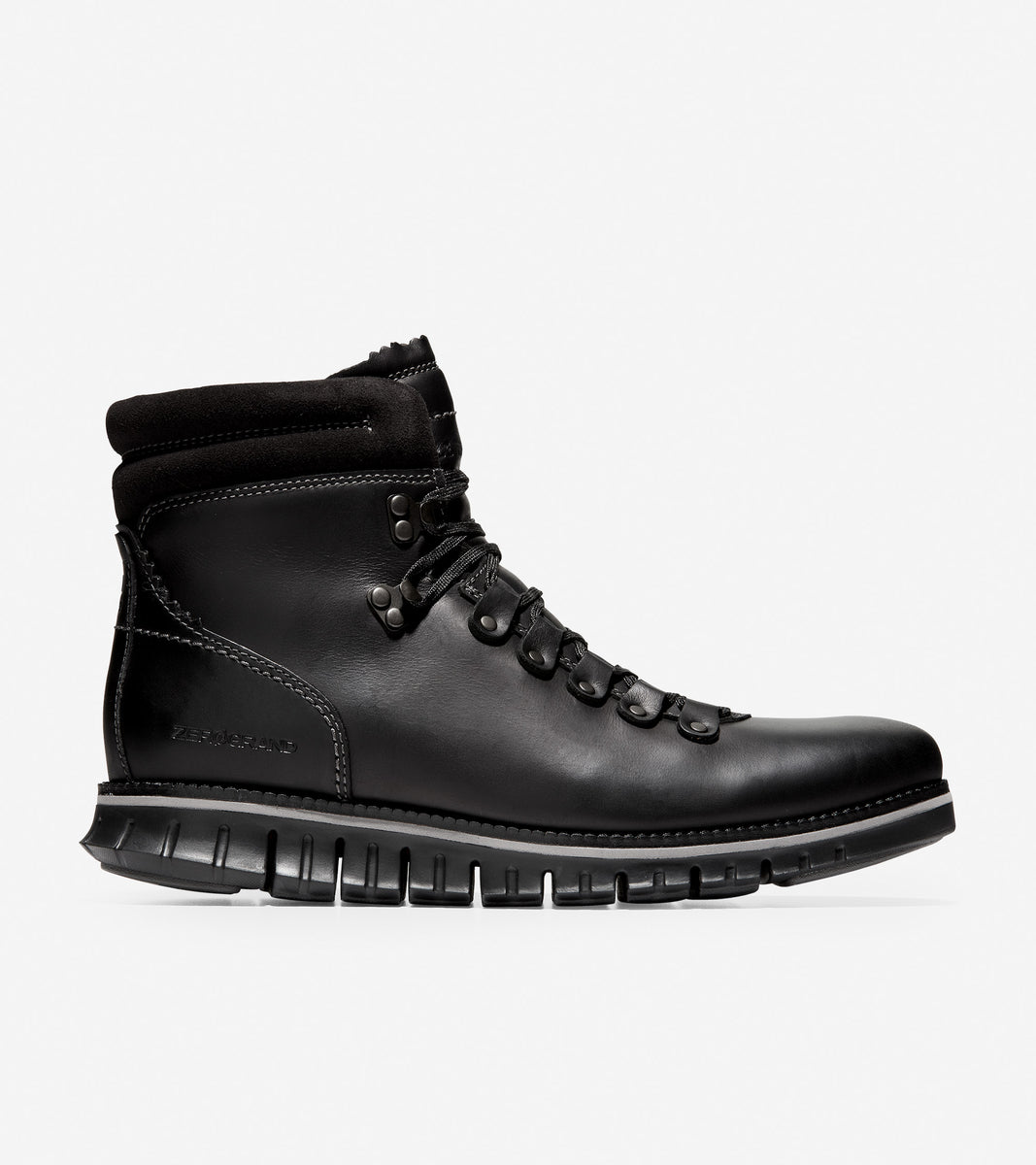 ColeHaan-ZERØGRAND Hiker Boot-c30403-Black Leather