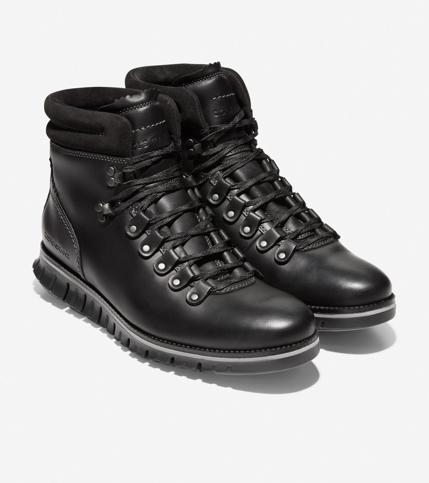 ColeHaan-ZERØGRAND Hiker Boot-c30403-Black Leather