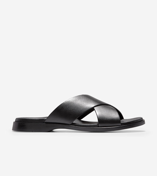 ColeHaan-Goldwyn 2.0 Crisscross Sandal-c30535-Black Smooth