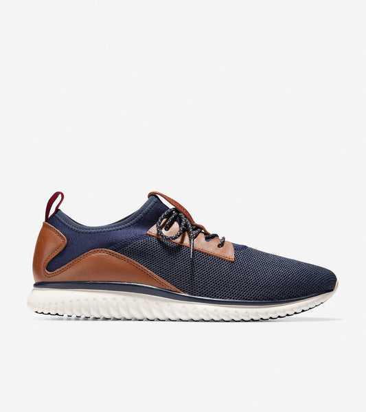 ColeHaan-GrandMøtion Stretch Sneaker-c30653-Marine Blue Knit