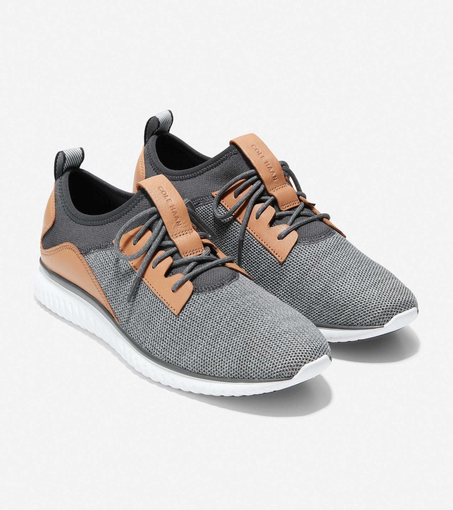 ColeHaan-GrandMøtion Stretch Sneaker-c30656-Grey Pinstripe Knit
