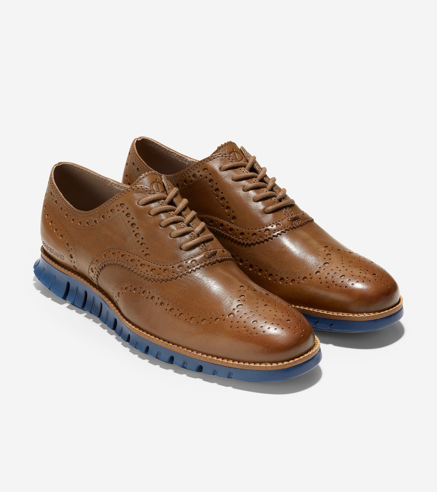 ColeHaan-ZERØGRAND Wingtip Oxford-c31167-Medium Roast Leather-Indigo