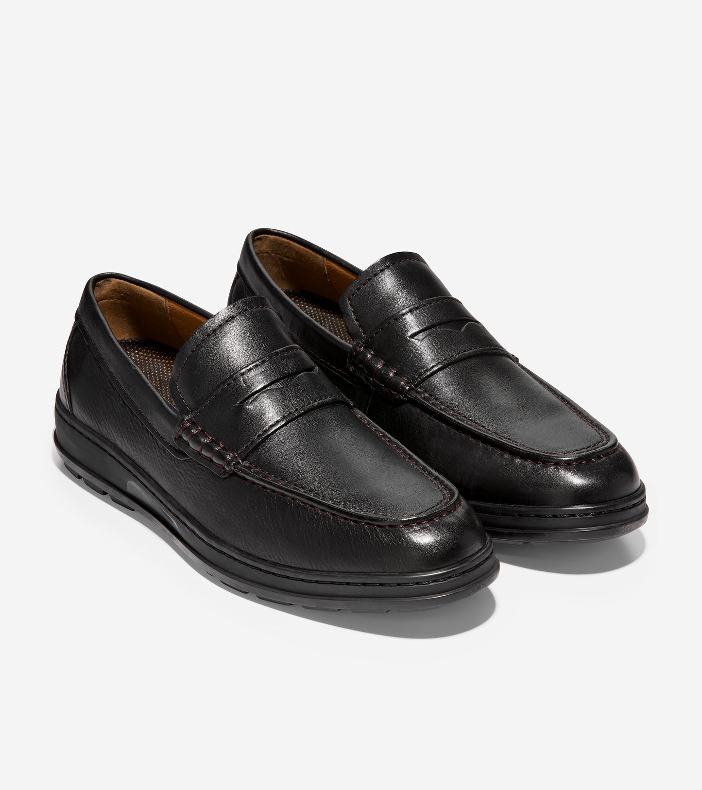 ColeHaan-Hamlin Traveler Penny Loafer-c31397-Black Leather