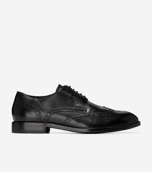 ColeHaan-Harrison Wingtip Oxford-c31406-Black