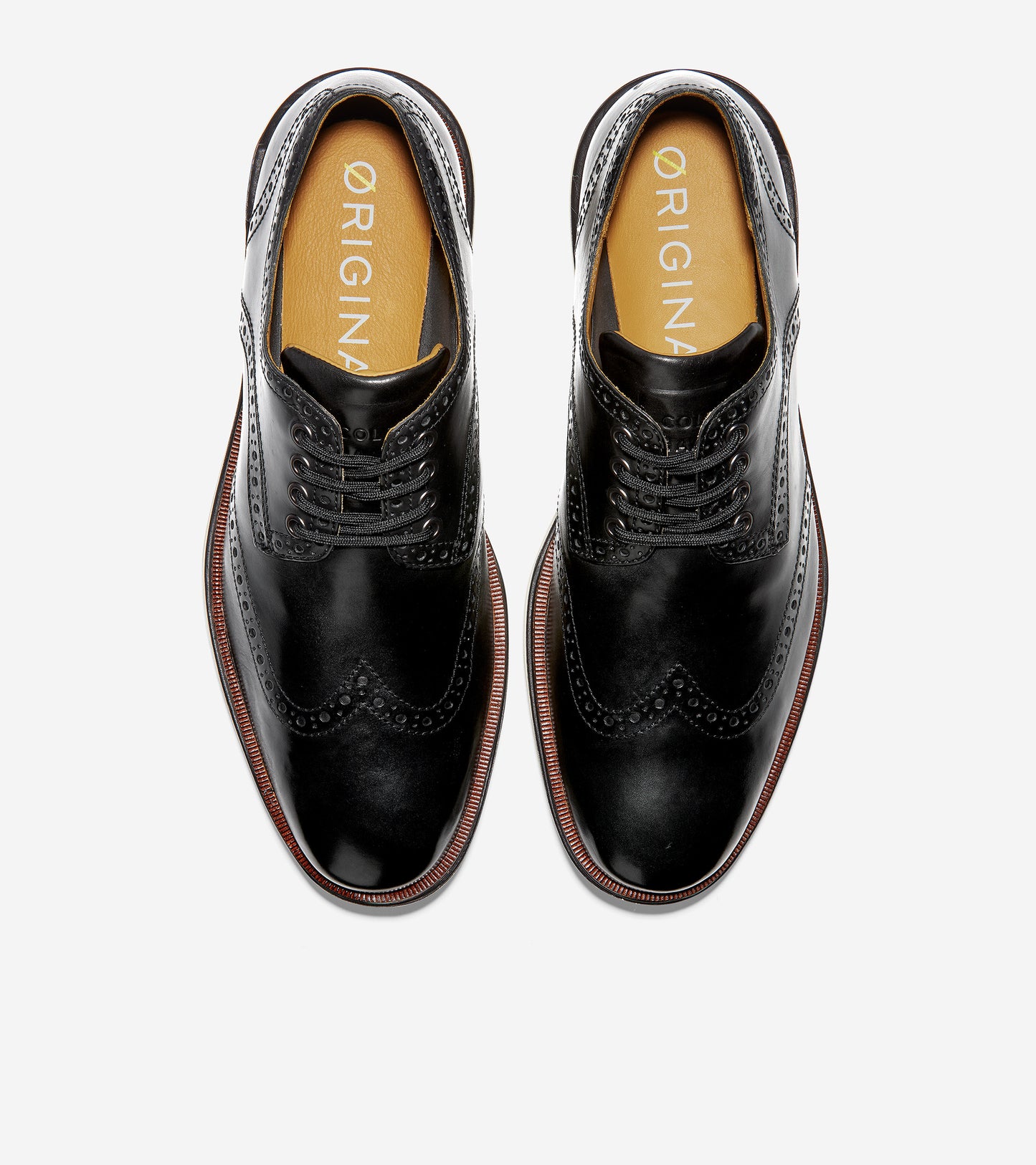 ColeHaan-ØriginalGrand Lux Wingtip Oxford-c31545-Black Leather