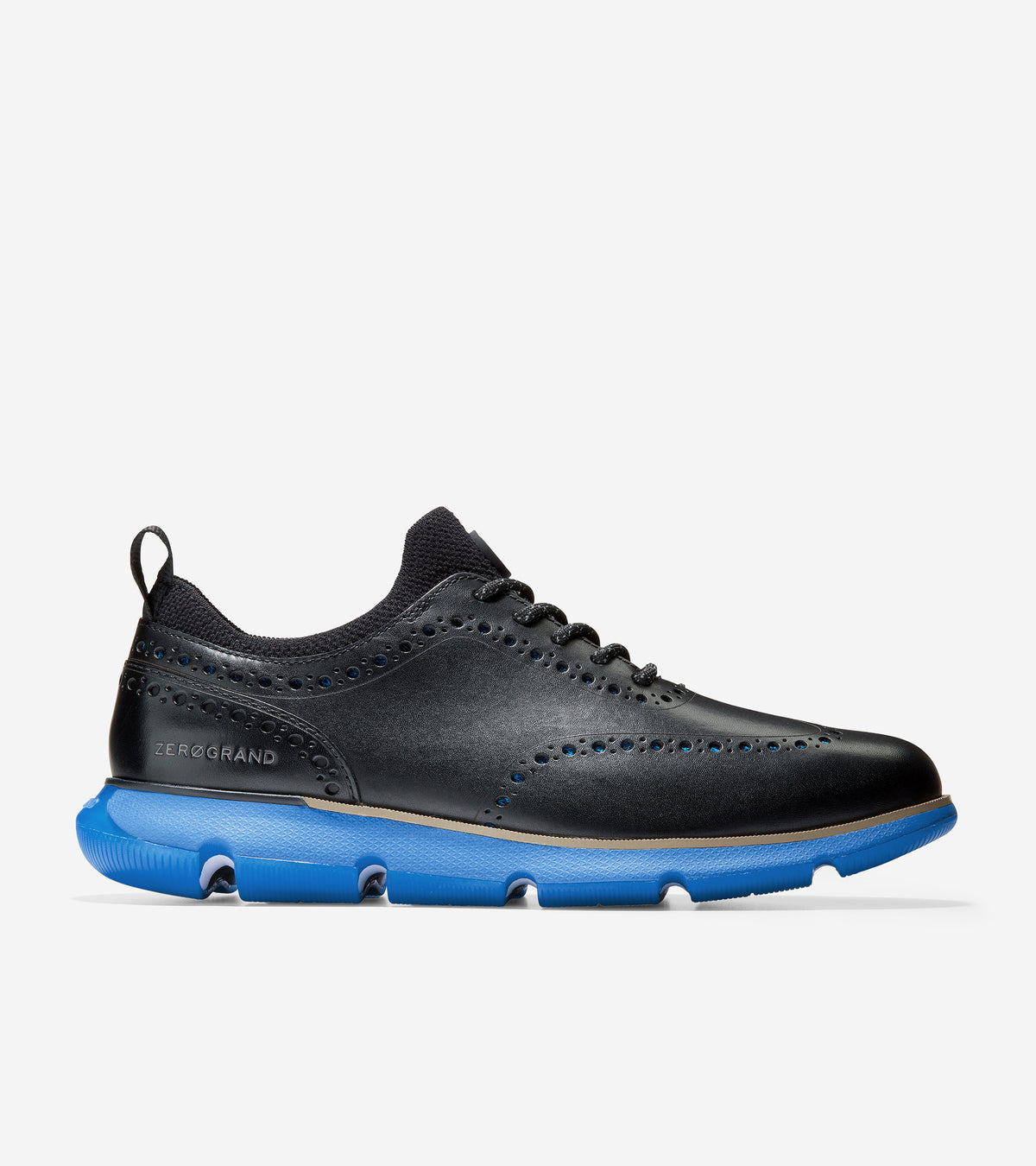 4.ZERØGRAND Wingtip Oxford-C31890-BLACK-ELECTRIC BLUE – Cole  display picture 3