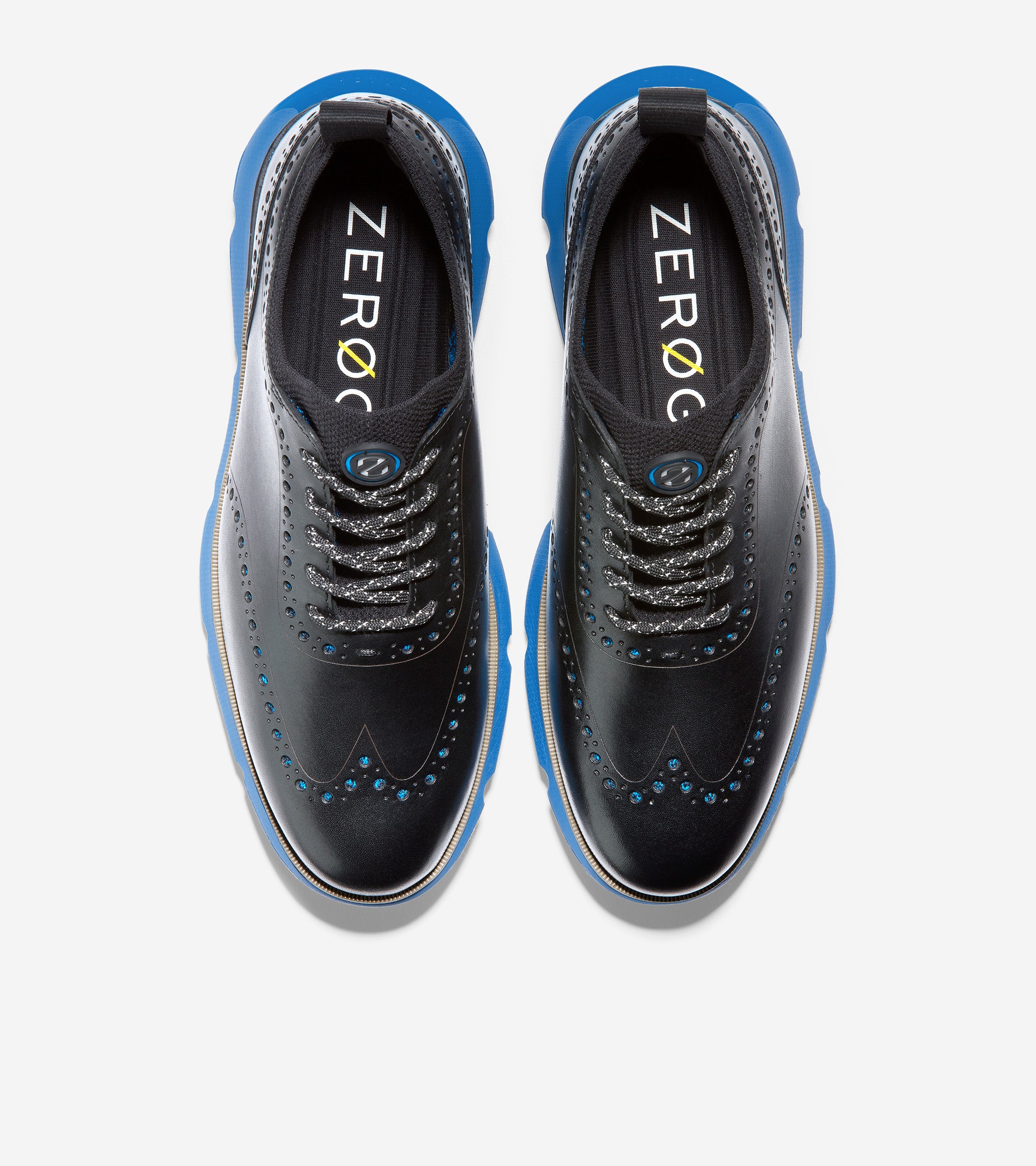 4.ZEROGRAND Wingtip Oxford C31890 BLACK ELECTRIC BLUE Cole Haan Saudi Arabia