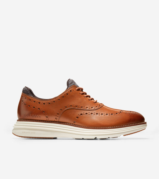 ColeHaan-ØriginalGrand Ultra Wingtip Oxford-c32057-British Tan Leather-Ivory