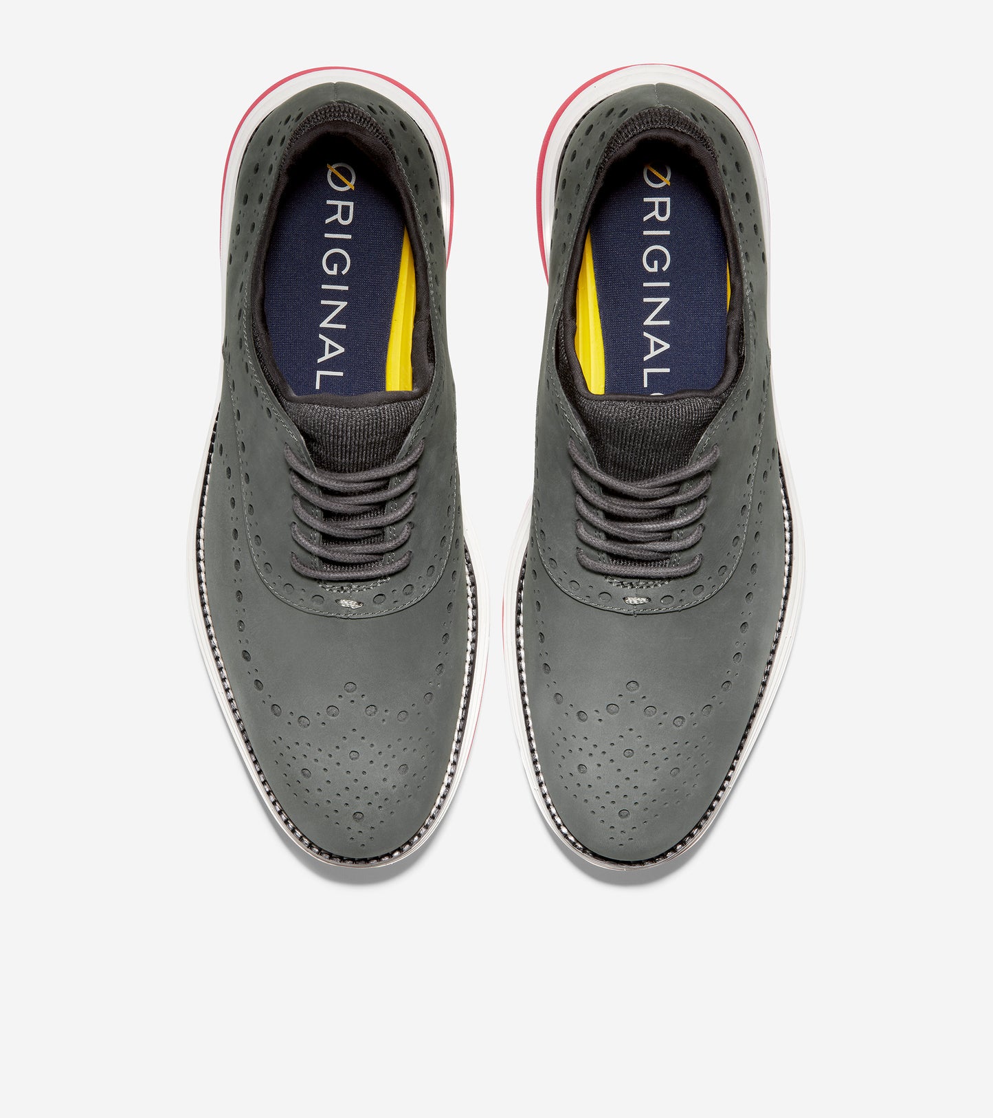 ColeHaan-ØriginalGrand Ultra Wingtip Oxford-c32069-Grey Pinstripe Nubuck-Flame