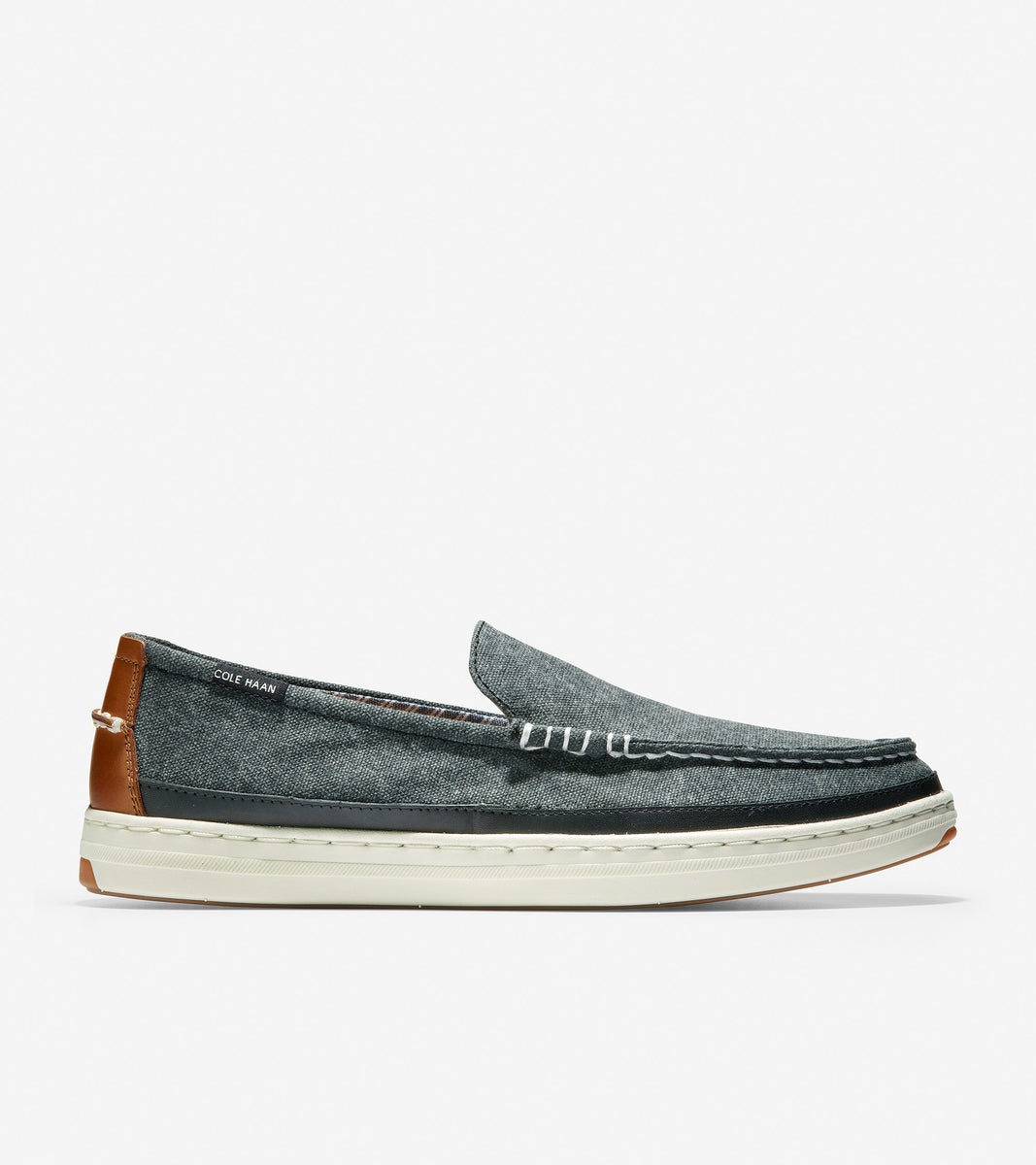 ColeHaan-Cloudfeel Weekender Loafer-c32223-Black Washed Canvas