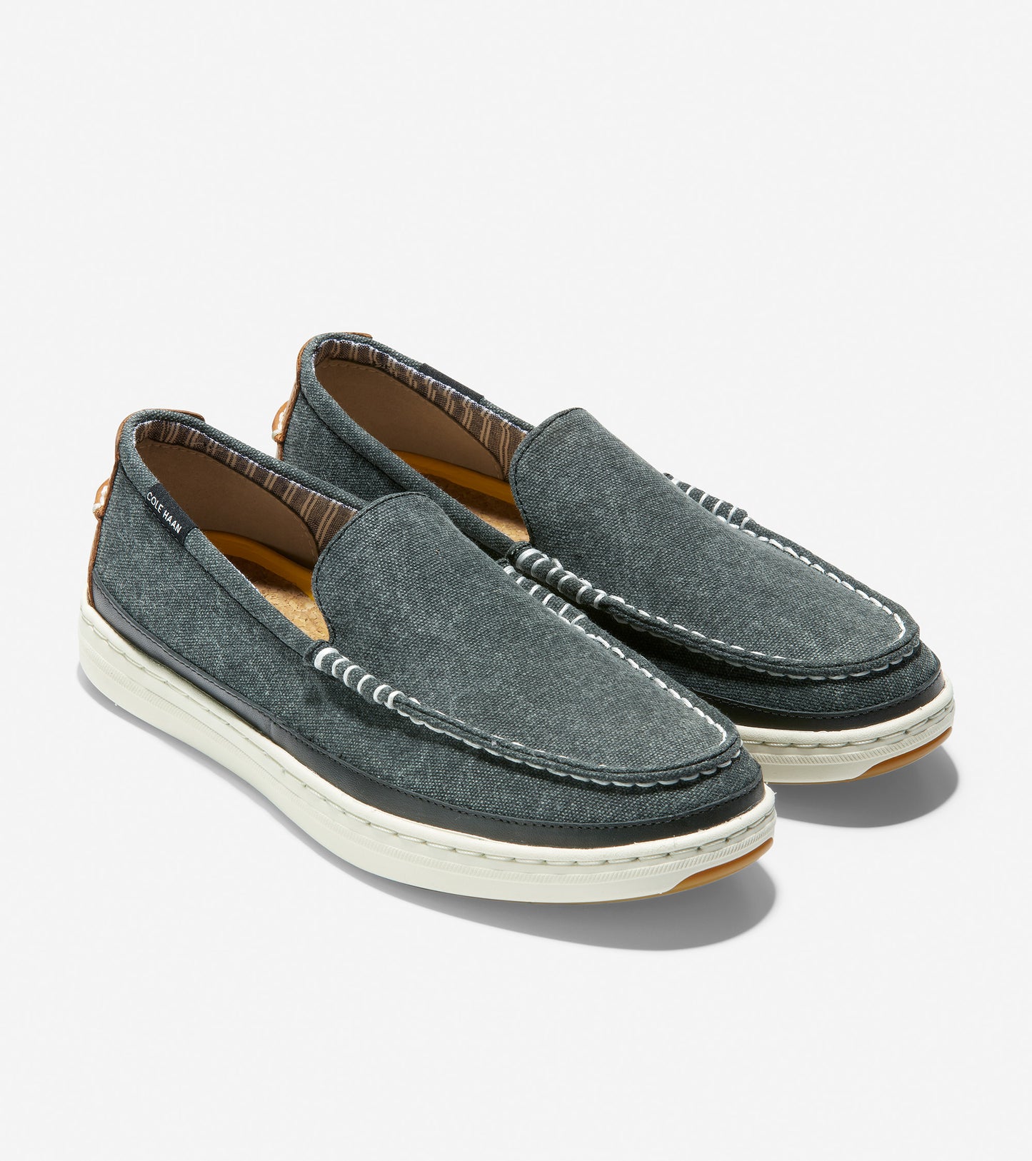 ColeHaan-Cloudfeel Weekender Loafer-c32223-Black Washed Canvas