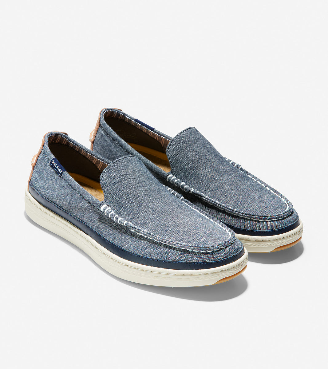 ColeHaan-Cloudfeel Weekender Loafer-c32225-Blue Chambray Canvas