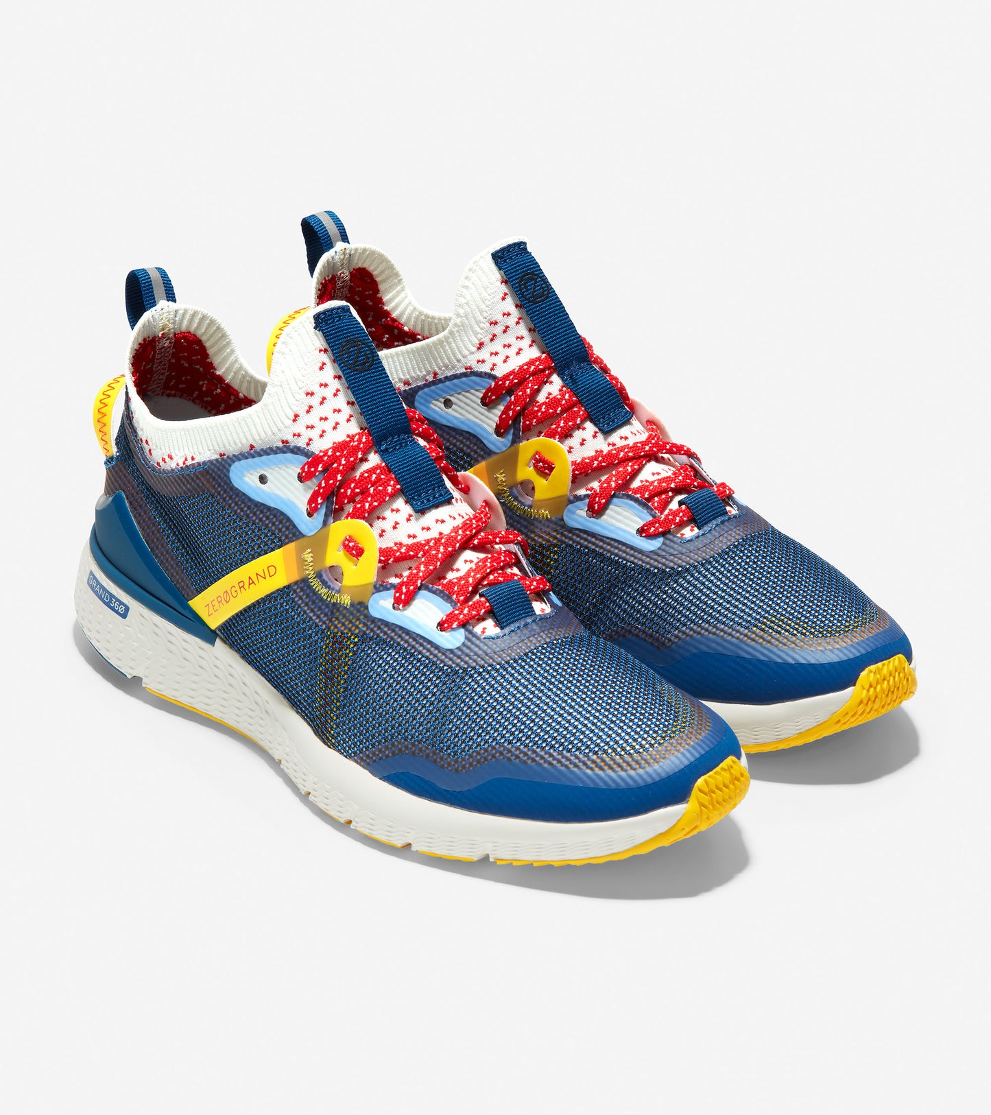 ColeHaan-ZERØGRAND Overtake Running Shoe-c32249-True Blue-Flame-Optic White