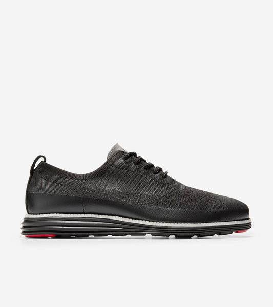 ColeHaan-ØriginalGrand Wingtip Oxford-c32434-Black Knit Stitchlite™