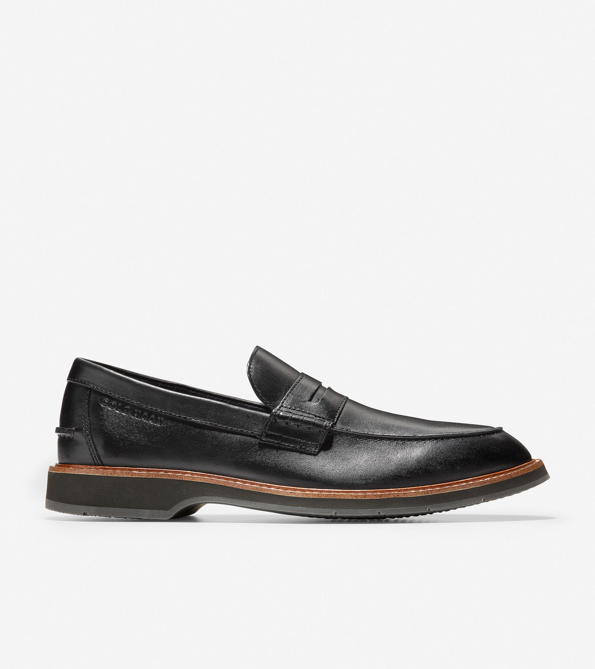 ColeHaan-Morris Penny Loafer-c32524-Black Leather