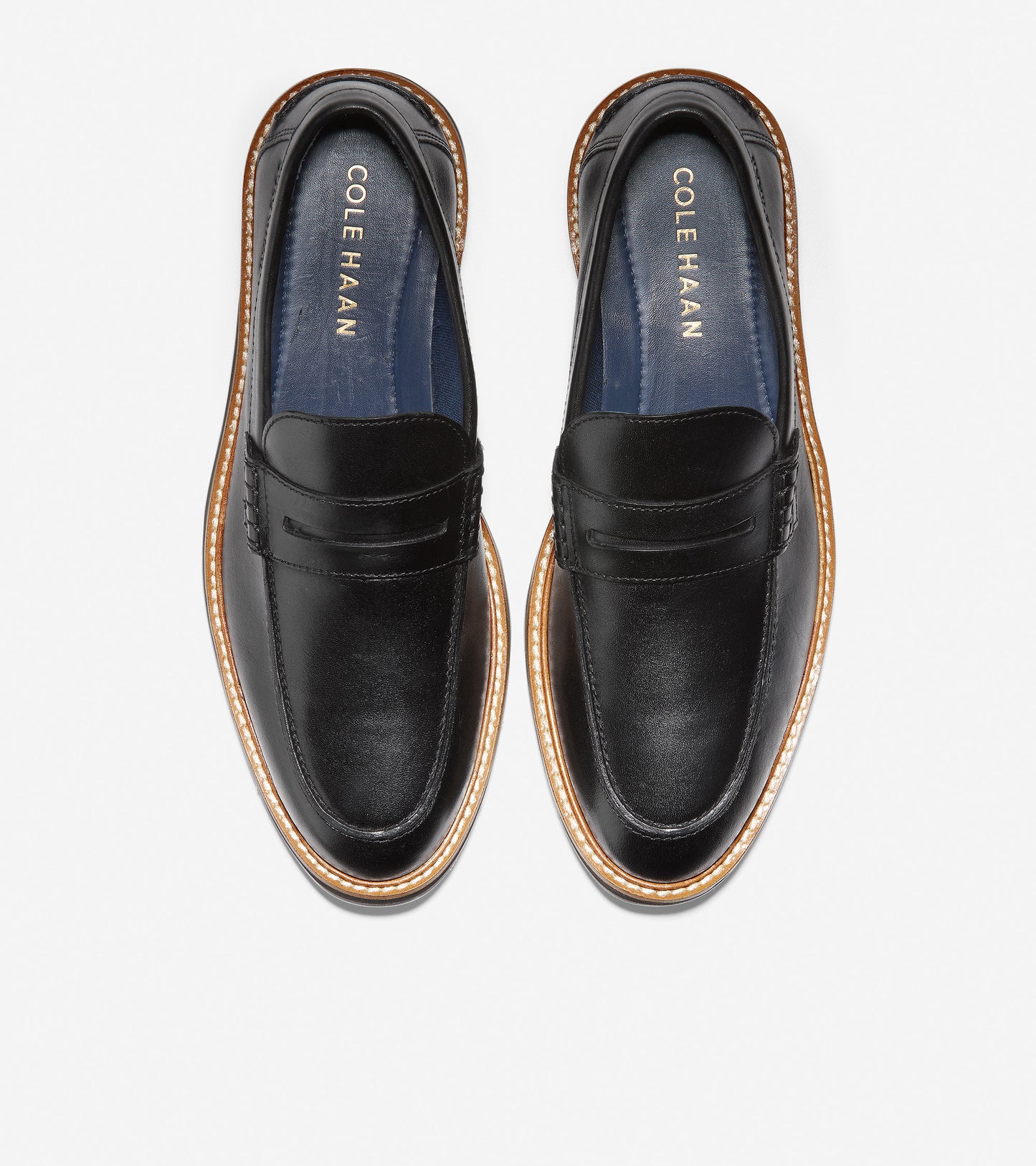 ColeHaan-Morris Penny Loafer-c32524-Black Leather